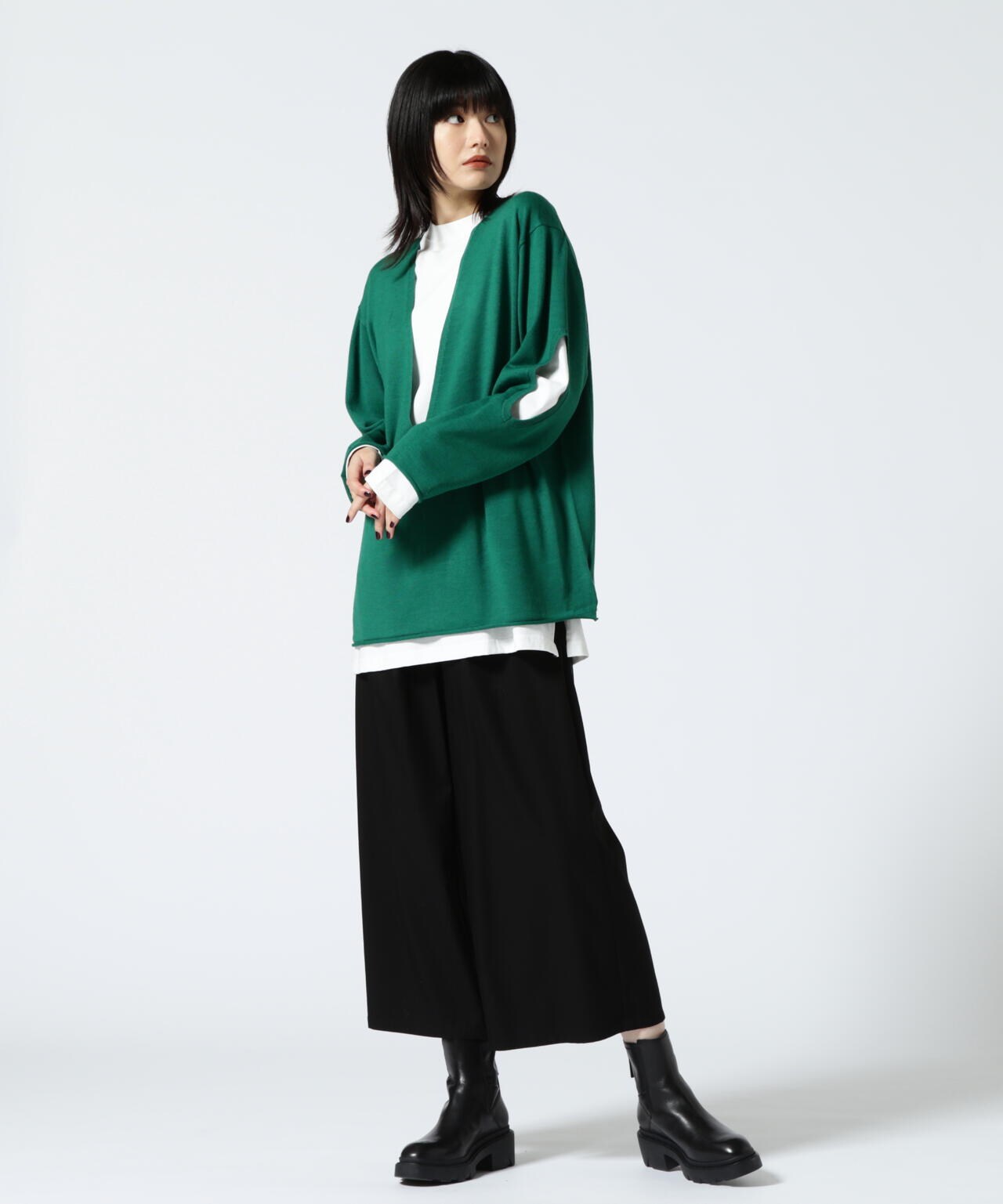 DROIT BELLO(ドロイトベロ) エルボーホールデザインニット