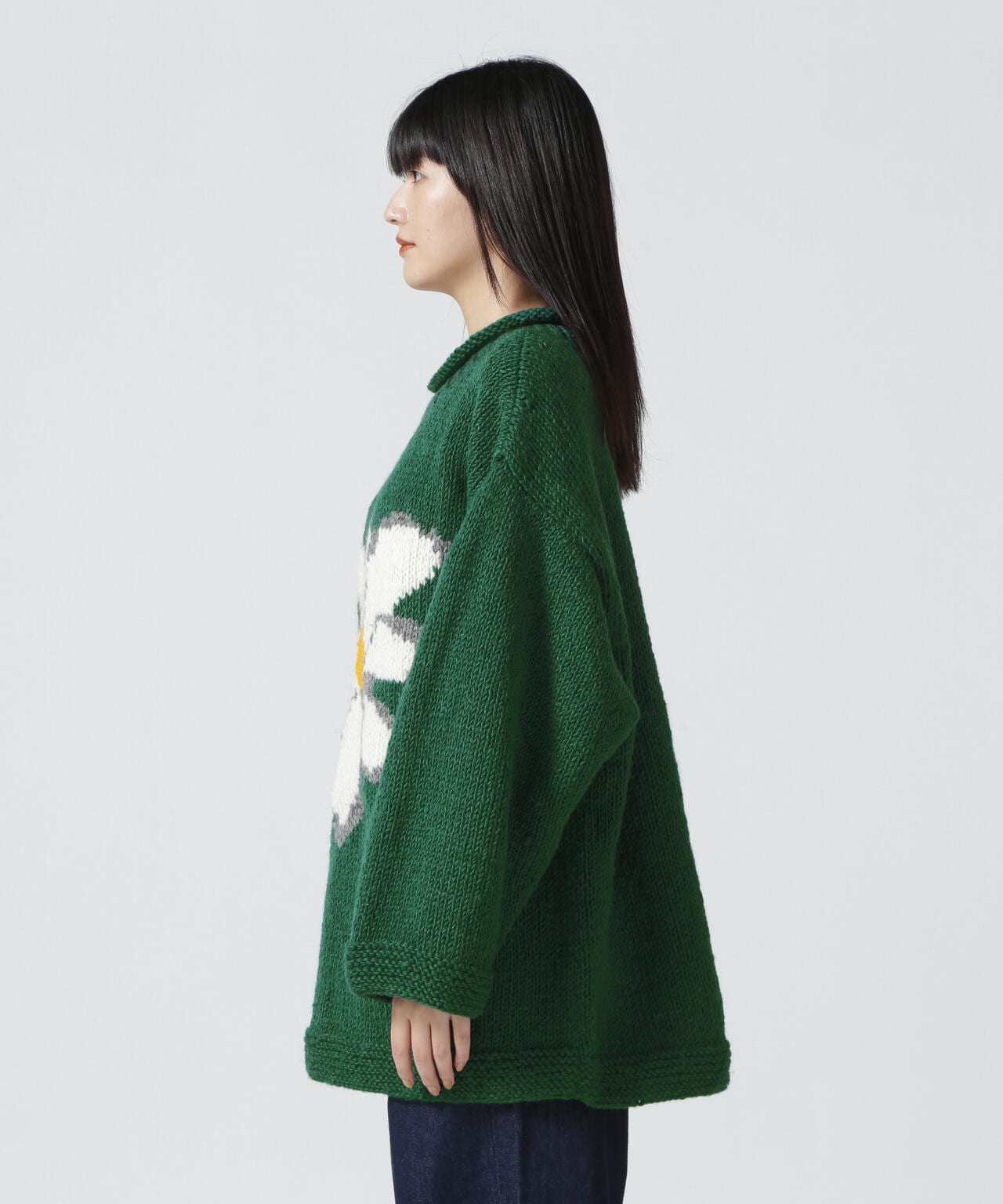 MacMahon Knitting Mills/マクマホンニッティングミルズ　Roll Neck Knit-Flower