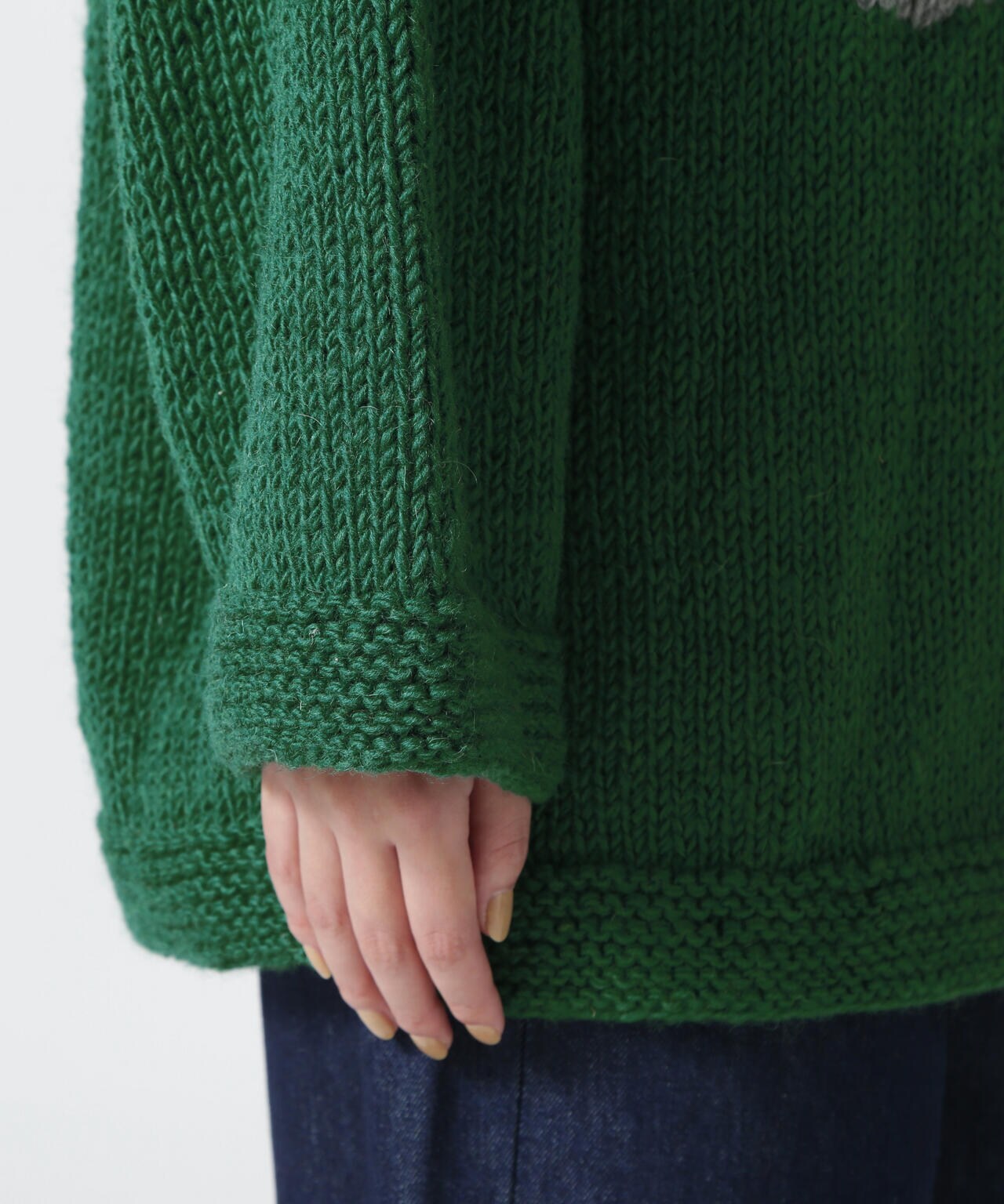 MacMahon Knitting Mills/マクマホンニッティングミルズ　Roll Neck Knit-Flower