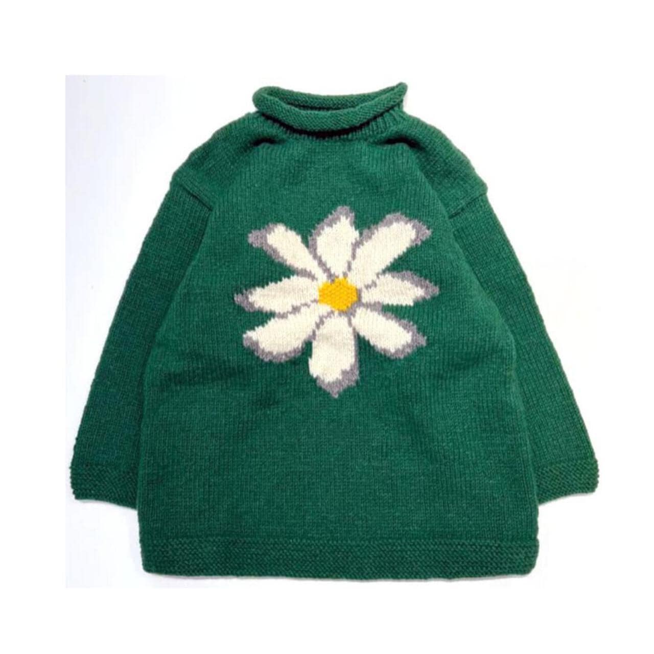 MacMahon Knitting Mills/マクマホンニッティングミルズ　Roll Neck Knit-Flower