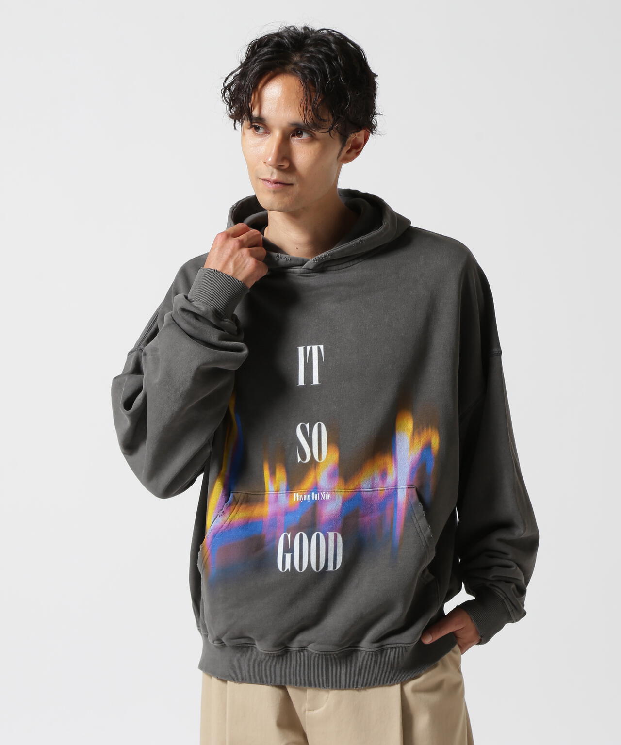 LUSOR（ルーソル）PIGMENT SWEAT HOODIE LIGHT