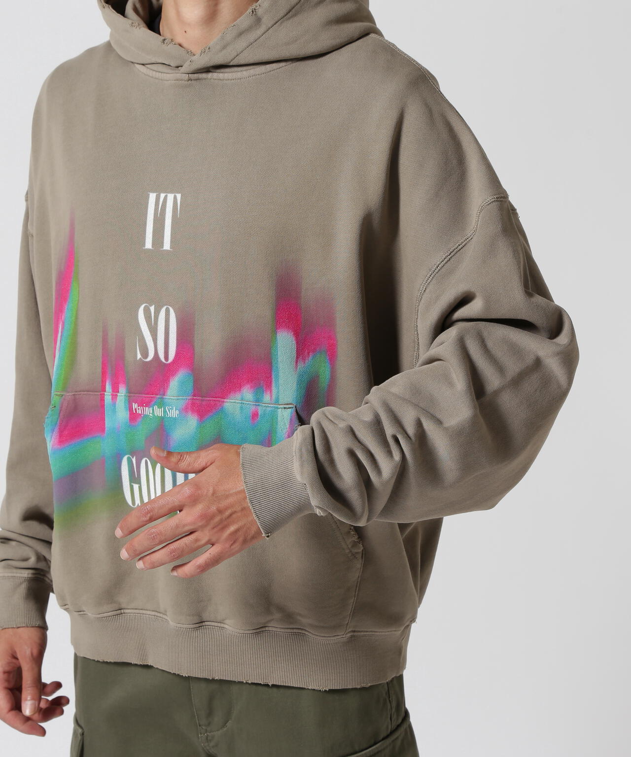 LUSOR（ルーソル）PIGMENT SWEAT HOODIE LIGHT