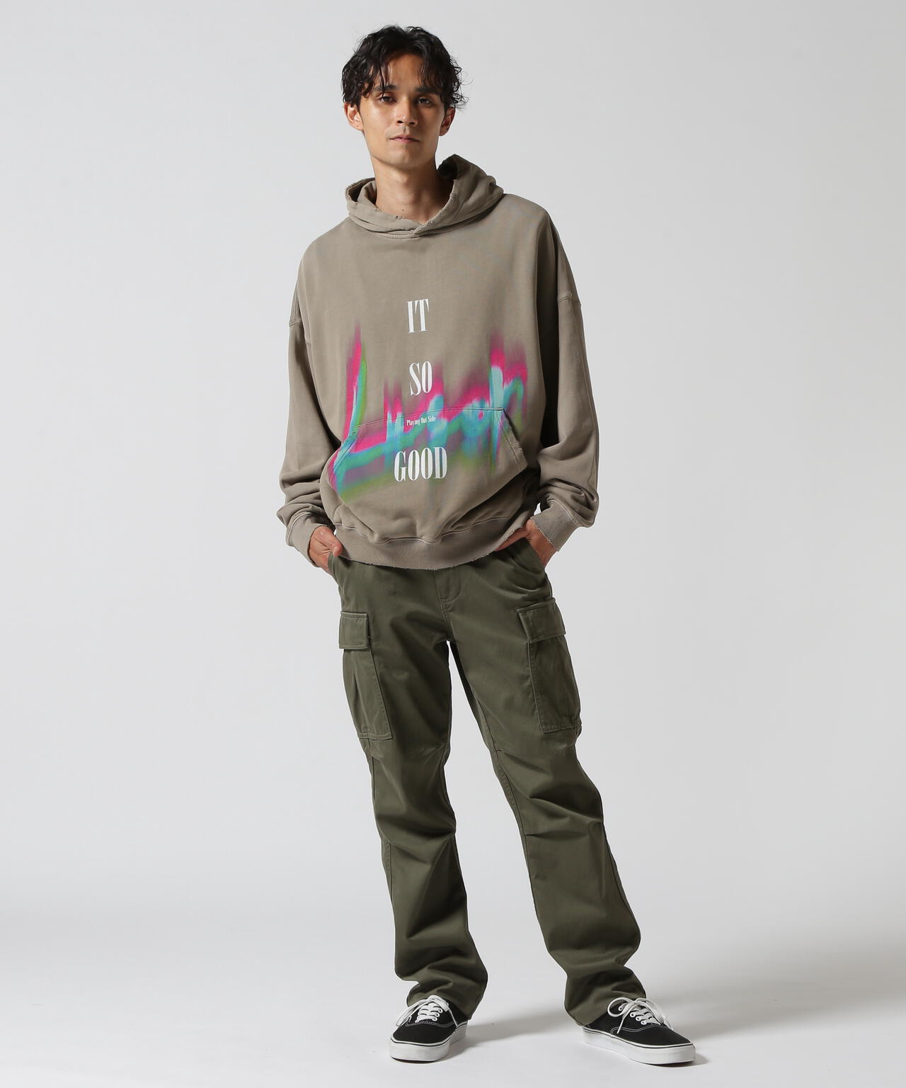 LUSOR（ルーソル）PIGMENT SWEAT HOODIE LIGHT