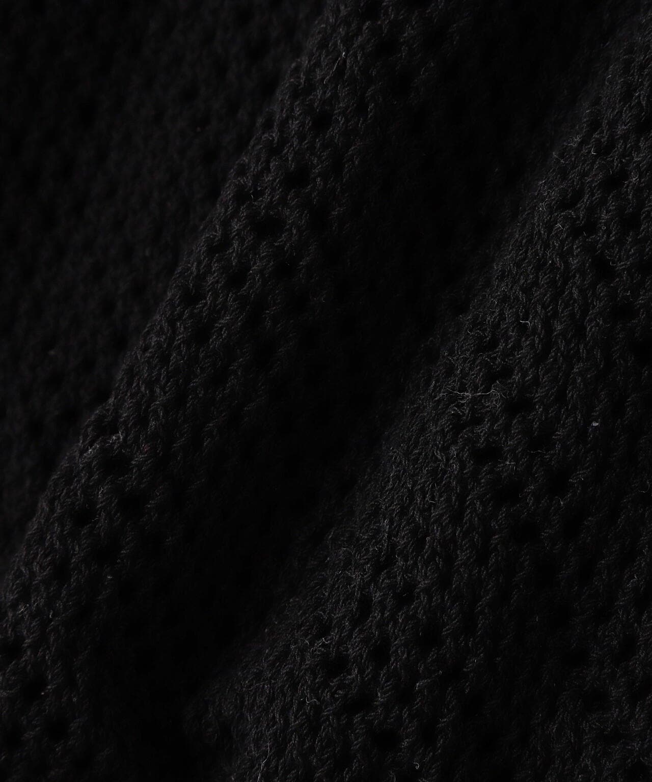 MINEDENIM（マインデニム）Heavy Mesh Knit Nosleeve Big Hoodie