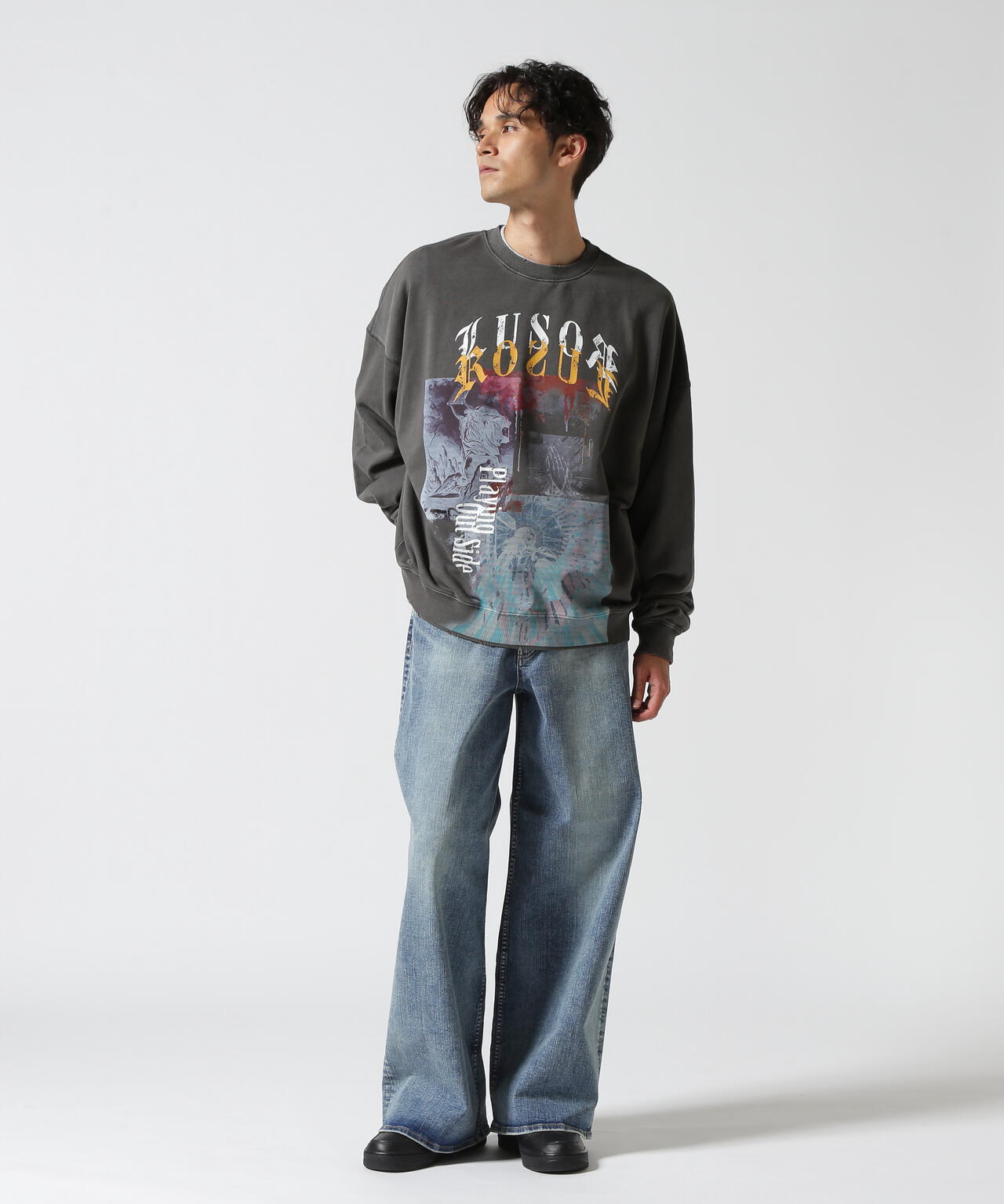 SURT(サート)WIDE DENIM ストレッチワイドデニム