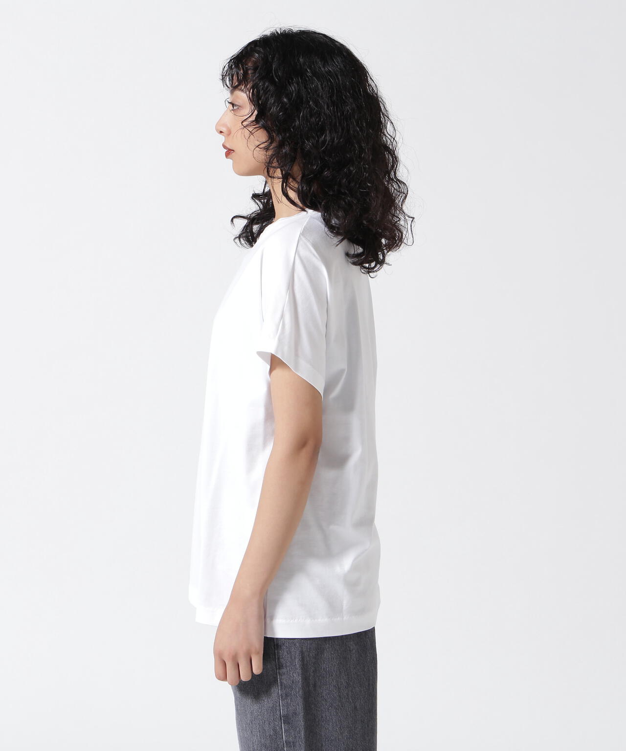 ATON (エイトン) SUVIN 60/2 CAP SLEEVE T-SHIRT
