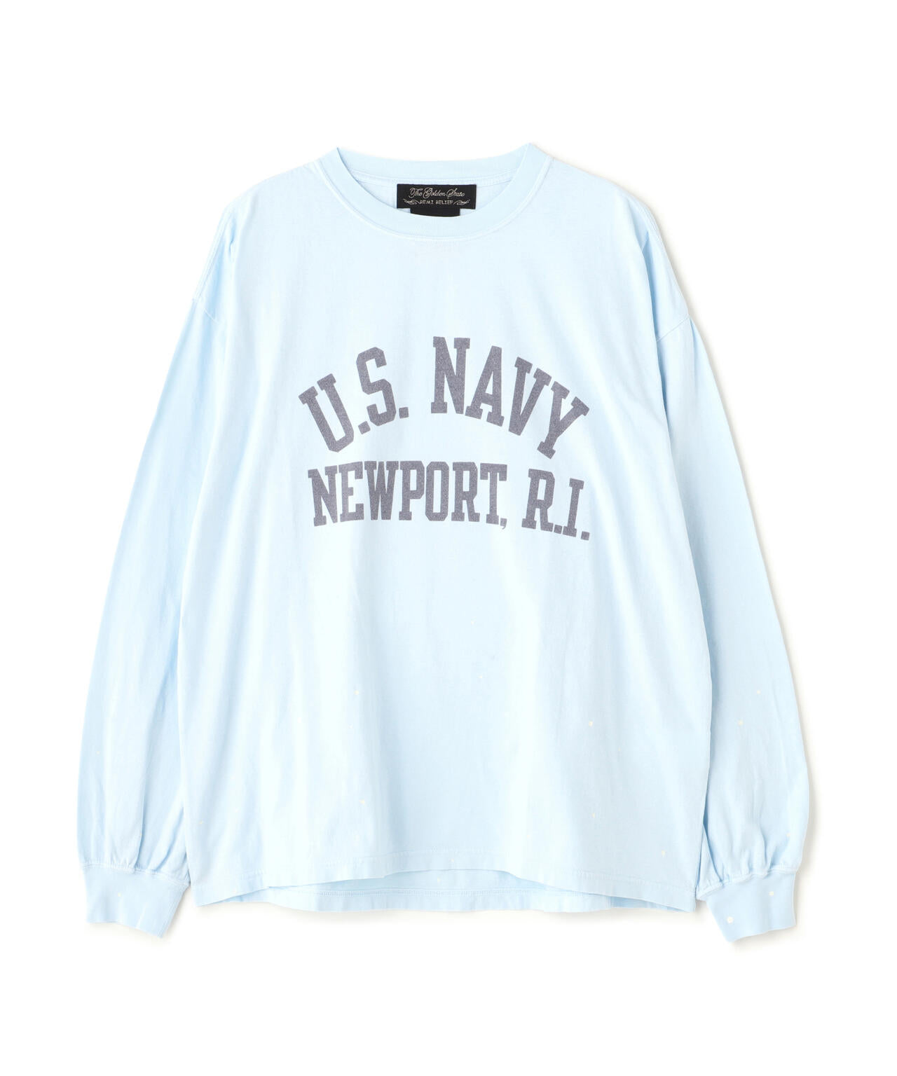 REMI RELIEF(レミレリーフ) 別注20/-天竺ロンＴ（US NAVY）ペイント加工