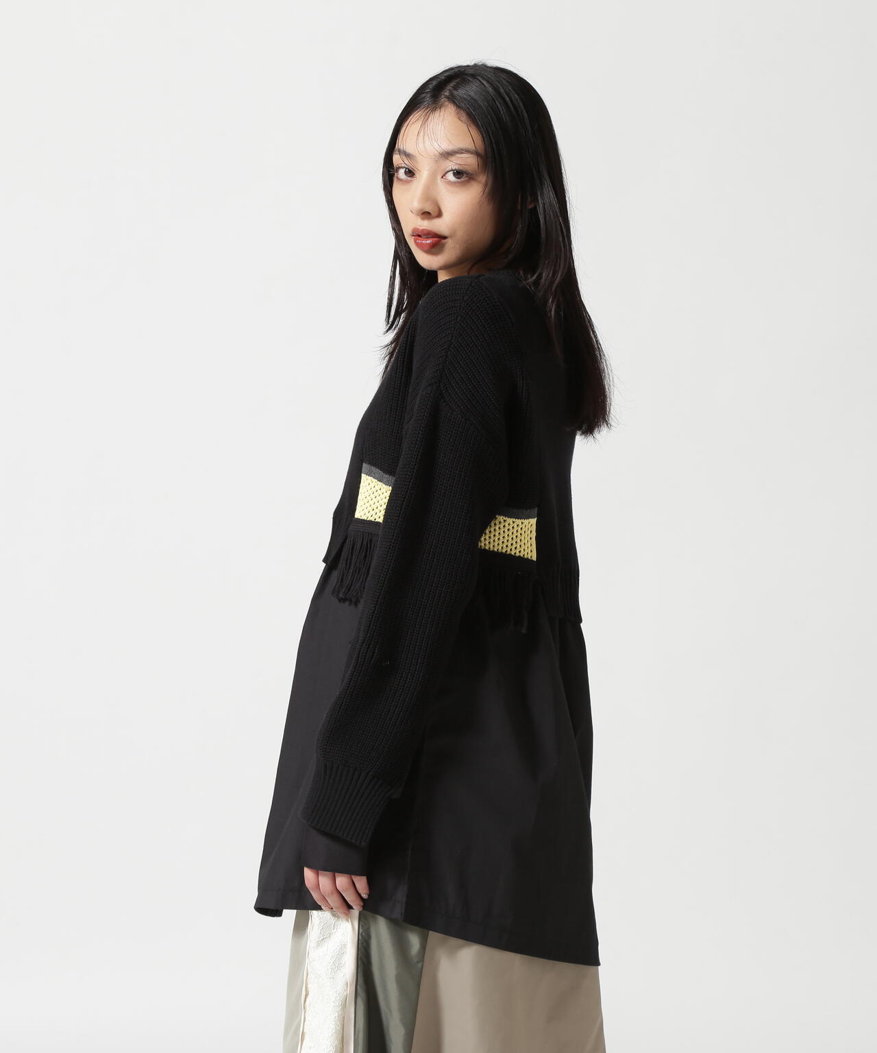 AULA AILA（アウラ アイラ）別注ニットドッキングシャツ