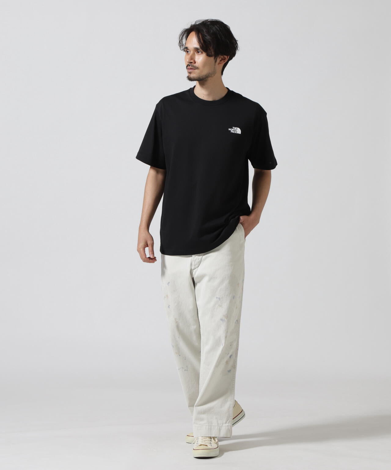 THE NORTH FACE / S/S Back Square Traverse Logo T