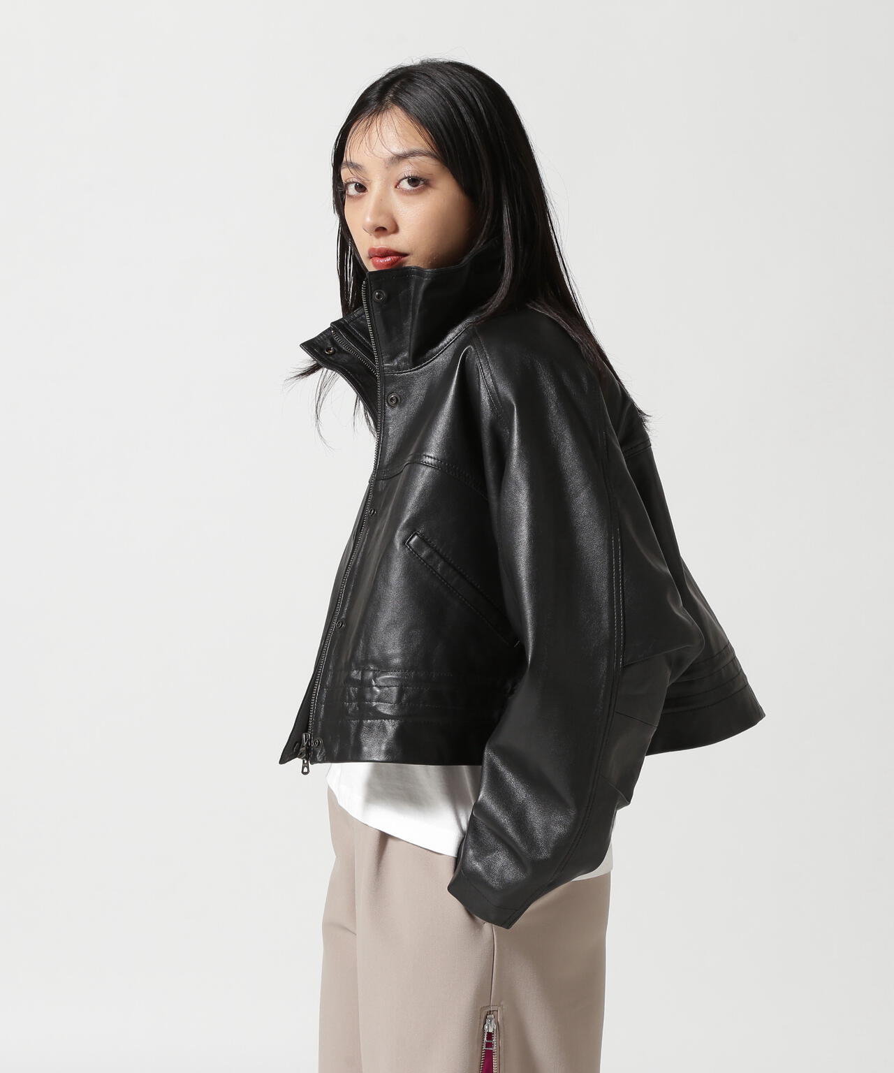 NCB neat caprice brand(エヌシービーニートカプリスブランド) WOMENS SHEEP STAND JACKET