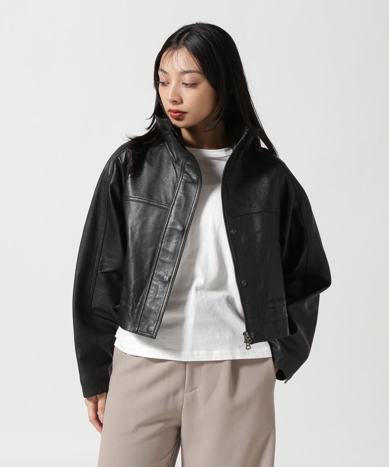 NCB neat caprice brand(エヌシービーニートカプリスブランド) WOMENS SHEEP STAND JACKET