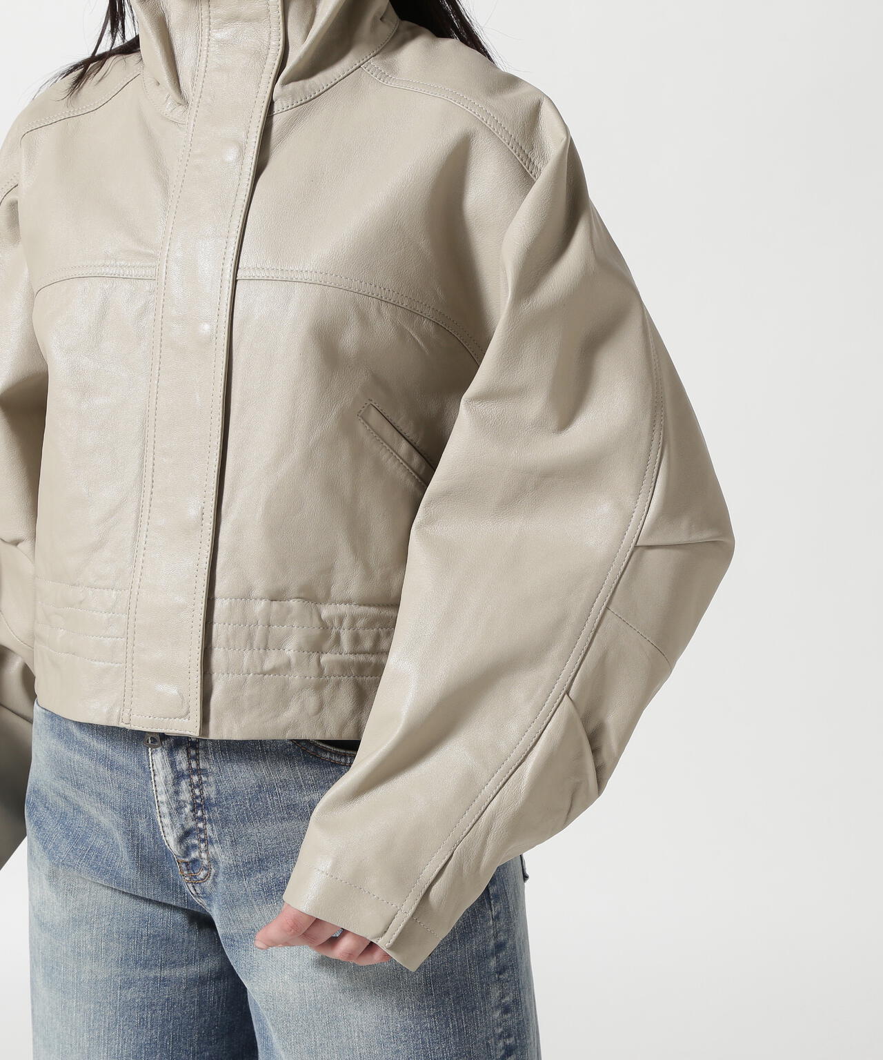 NCB neat caprice brand(エヌシービーニートカプリスブランド) WOMENS SHEEP STAND JACKET