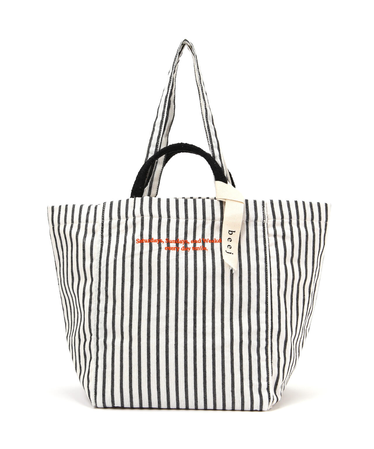 beej（ビージ）stripe fabric bigtote bag