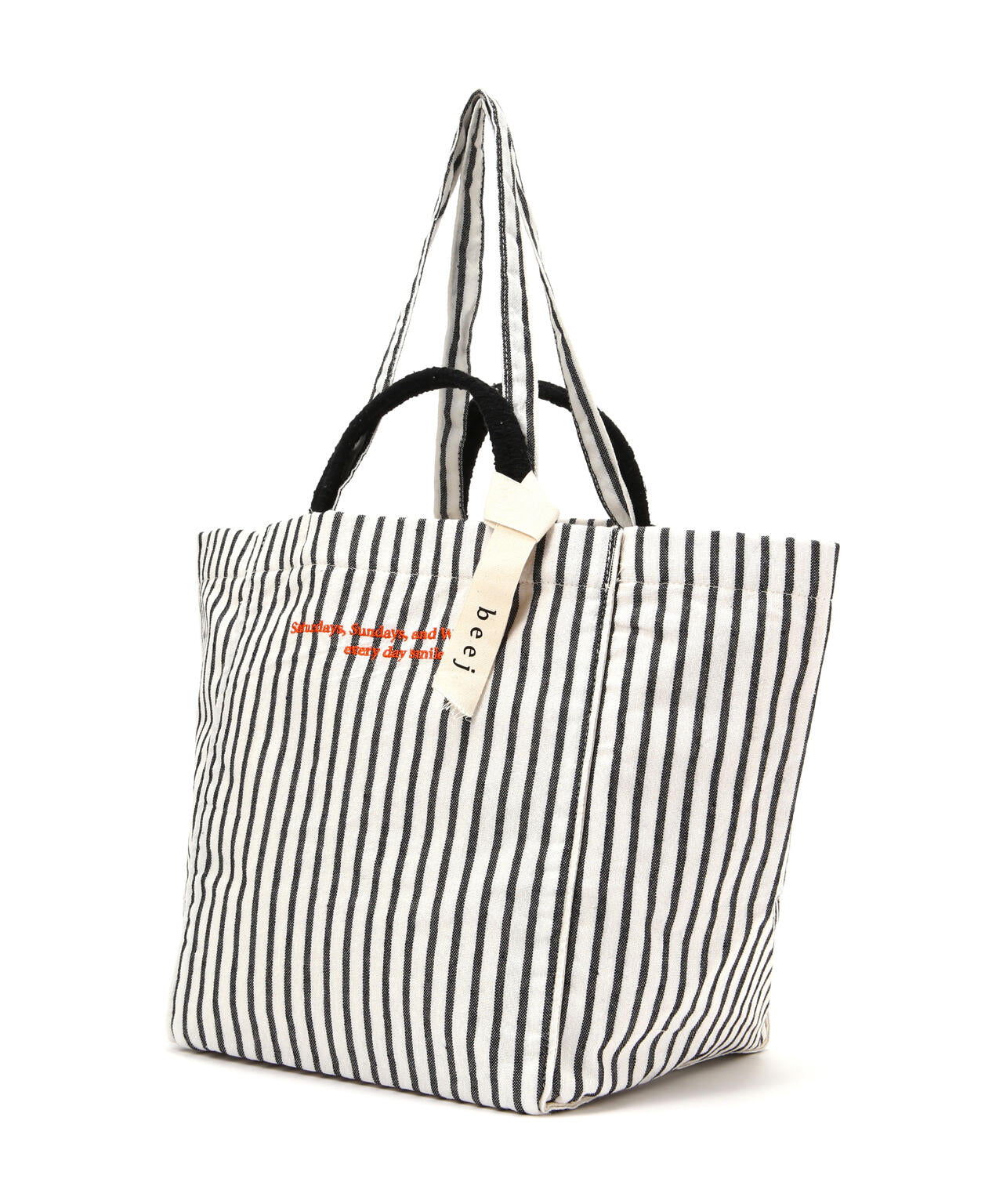 beej（ビージ）stripe fabric bigtote bag