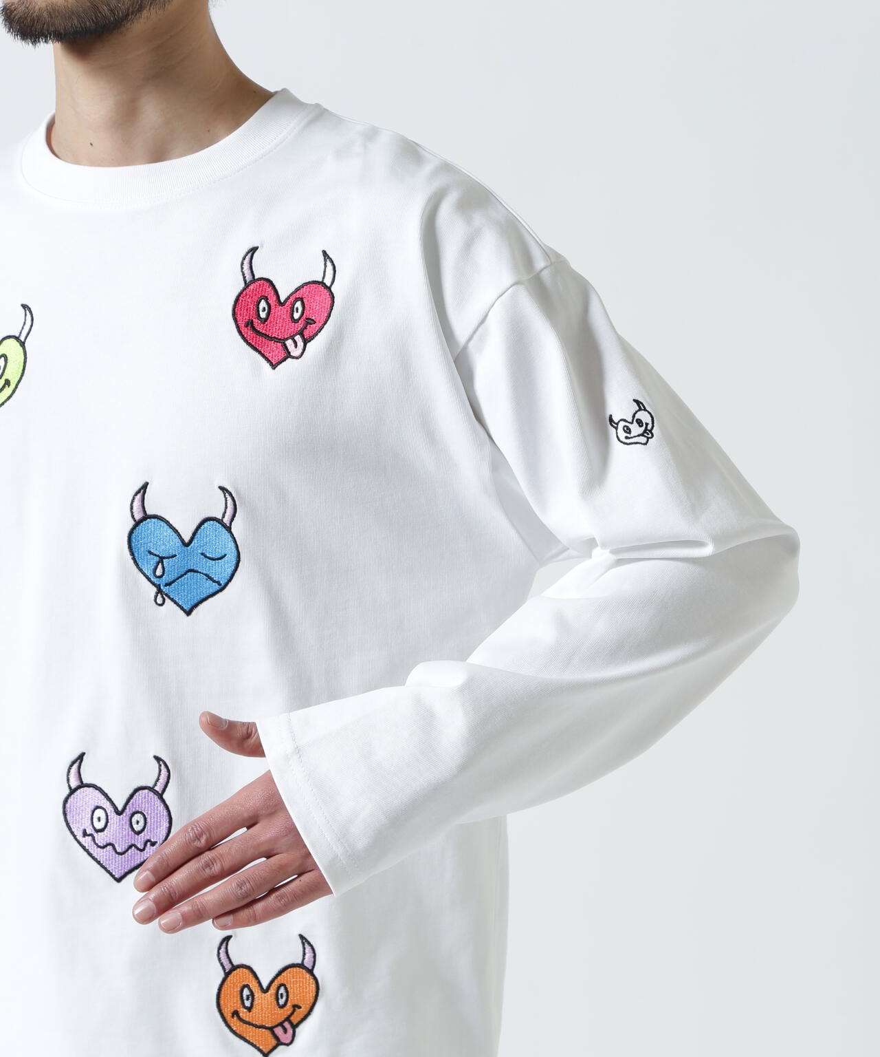 maxsix(マックスシックス）MALTI HEART L/S TEE