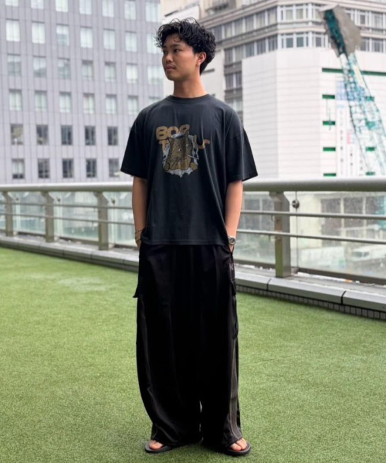 REMI RELIEF(レミレリーフ) 別注20/-天竺BIGサイズTシャツ（BOB)