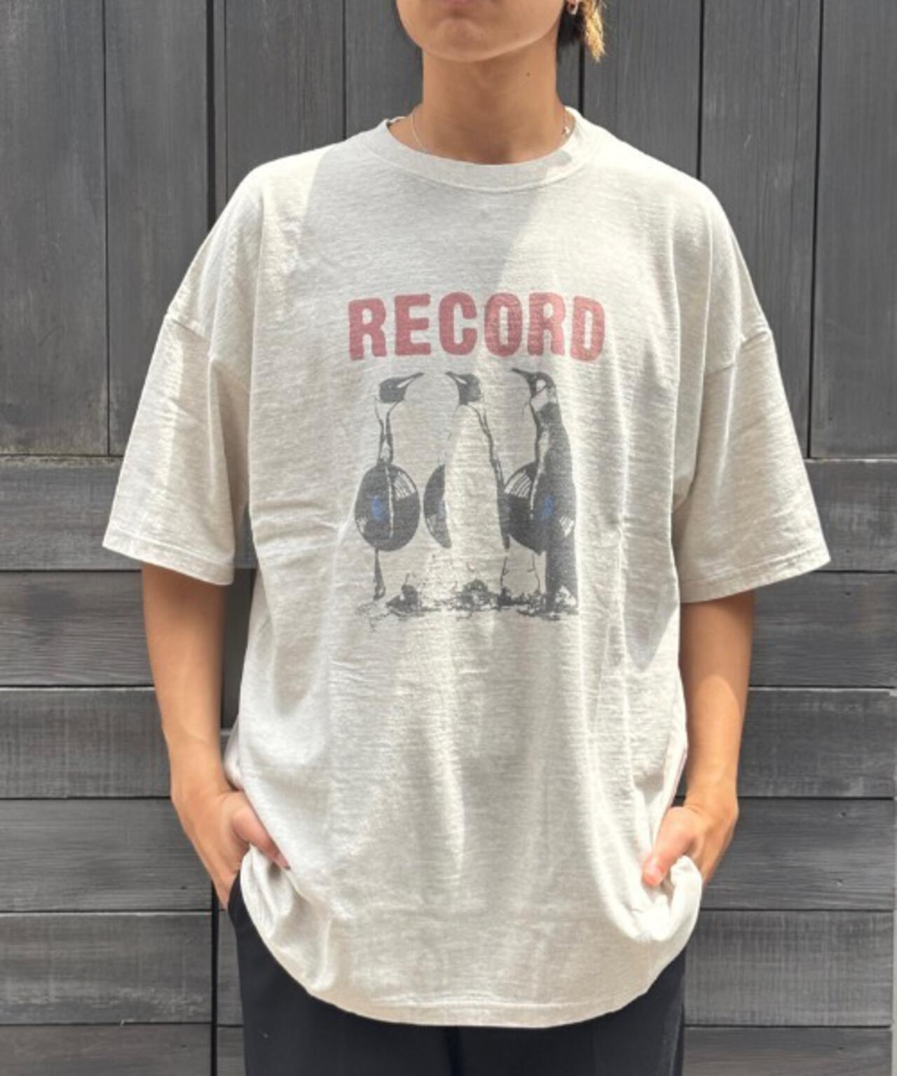 REMI RELIEF(レミレリーフ) 別注20/-天竺BIGサイズTシャツ（RECORD）