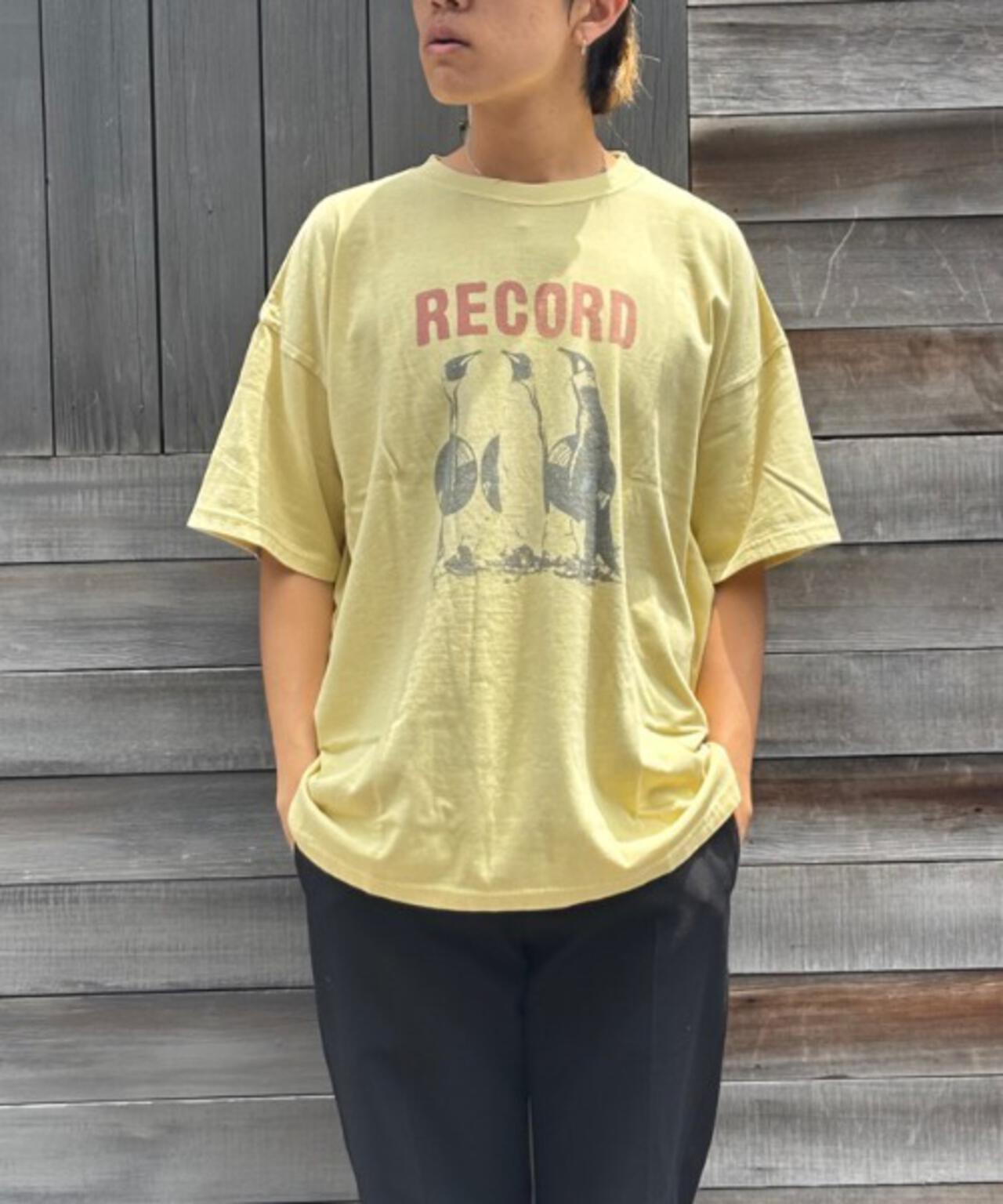 REMI RELIEF(レミレリーフ) 別注20/-天竺BIGサイズTシャツ（RECORD）