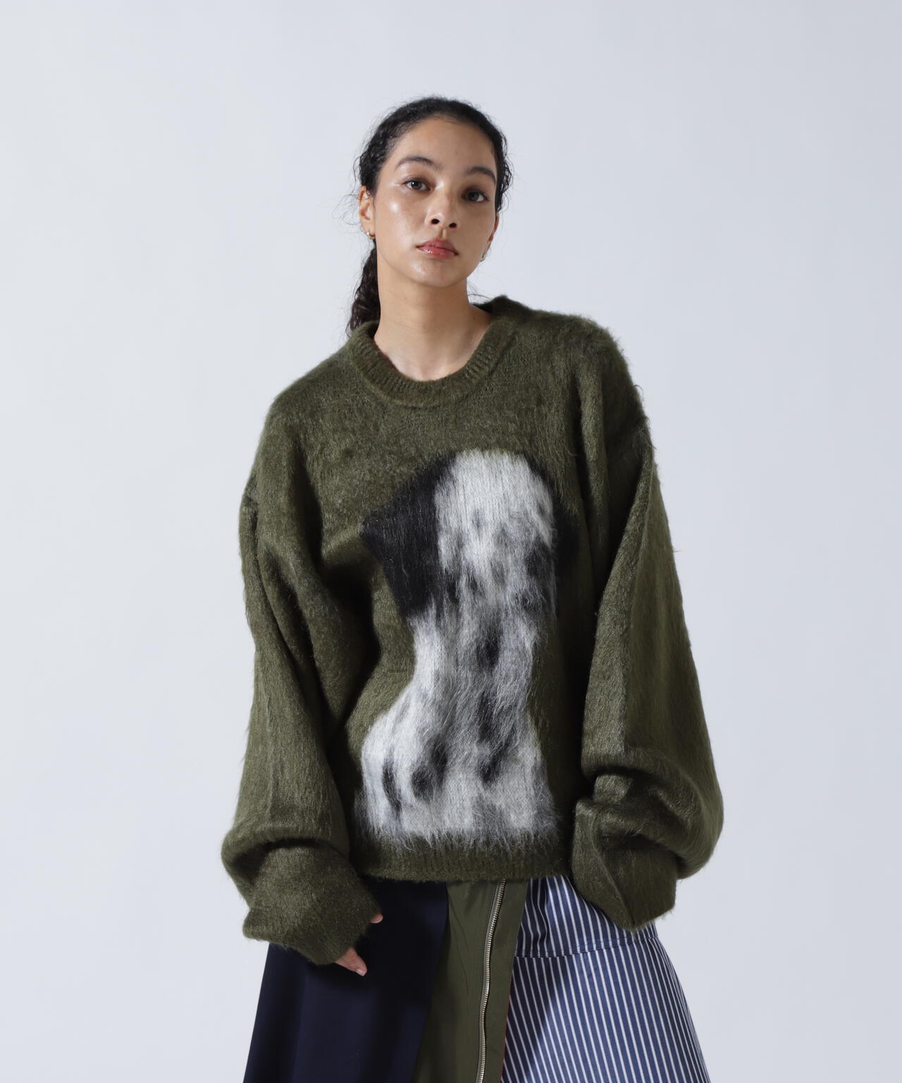 Knuth Marf（クヌースマーフ）dalmatian shaggy knit(unisex)