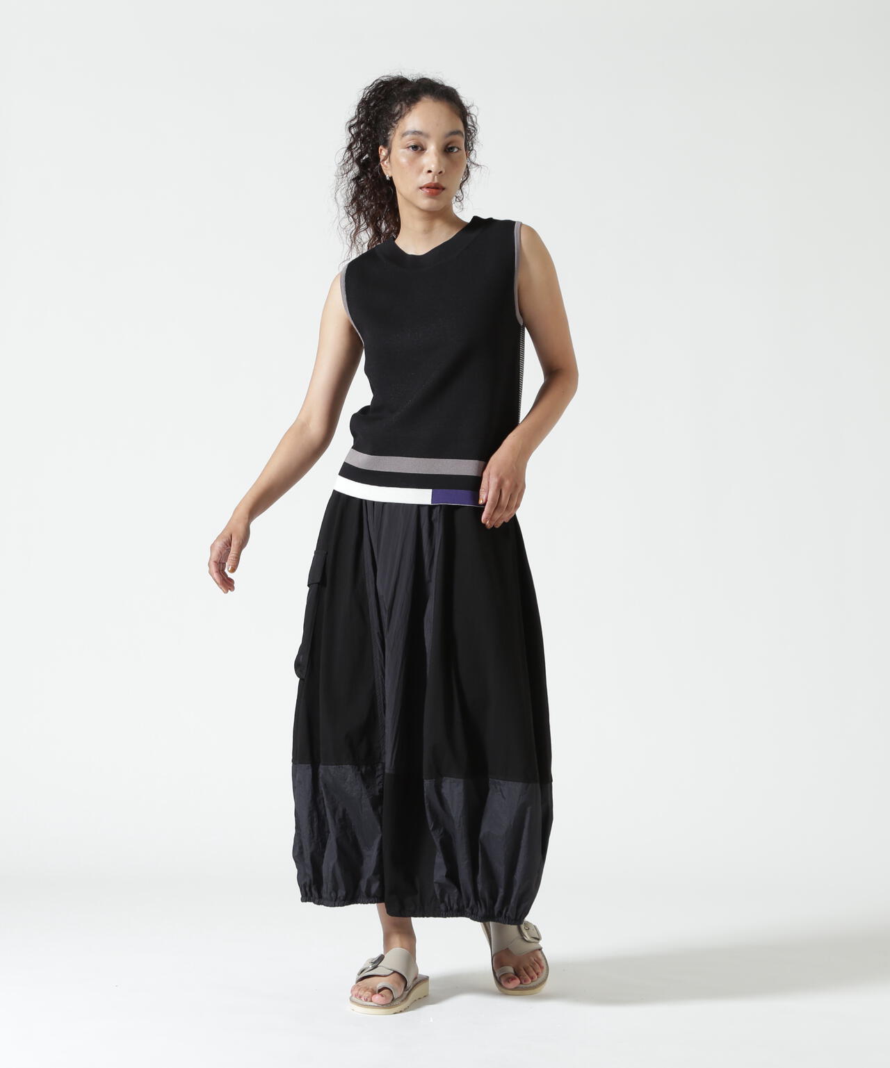 AULA AILA（アウラ アイラ）別注COCOON LAYERED SKIRT