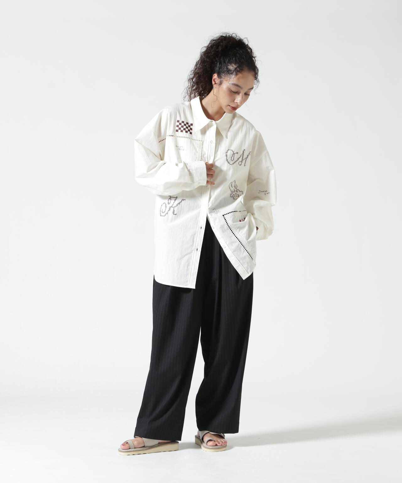 Knuth Marf（クヌースマーフ）embroidered shirt(unisex)