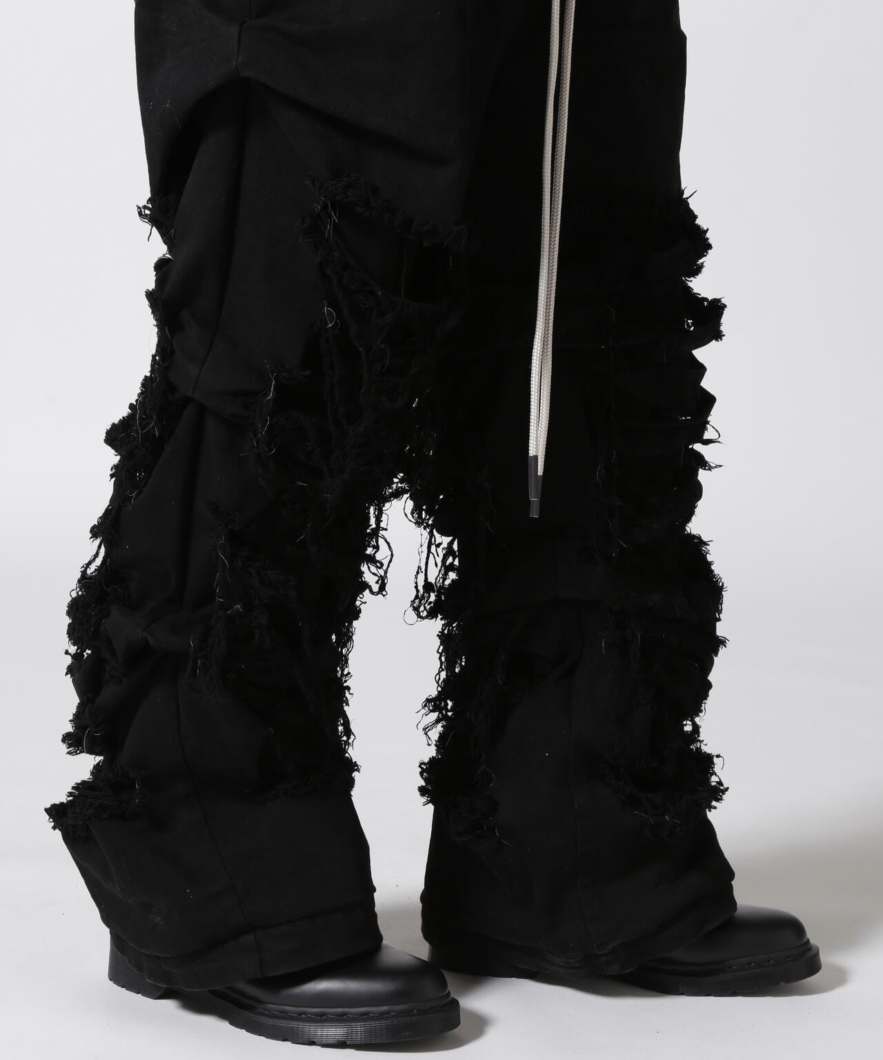 A.F ARTEFACT/Damage Denim Tuck Wide Pants