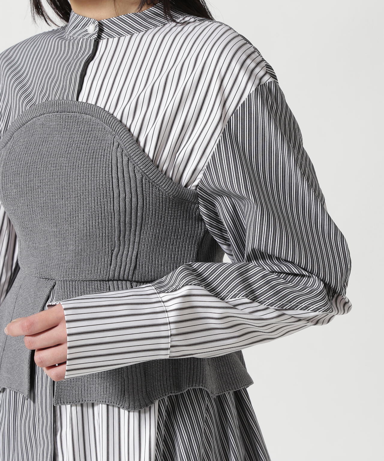 UN3D./アンスリード/KNIT BUSTIER DOCKING SH