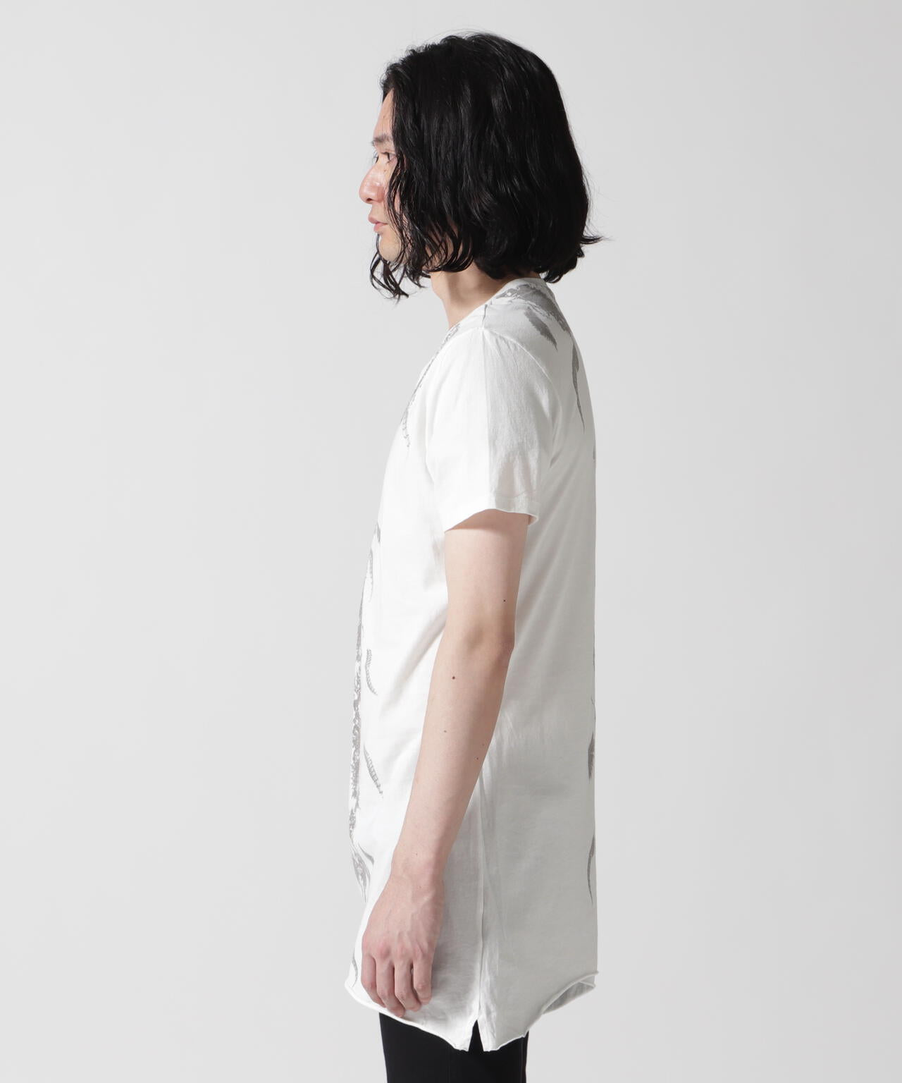 KMRii/ケムリ/別注Magnolia feather Cut/SS