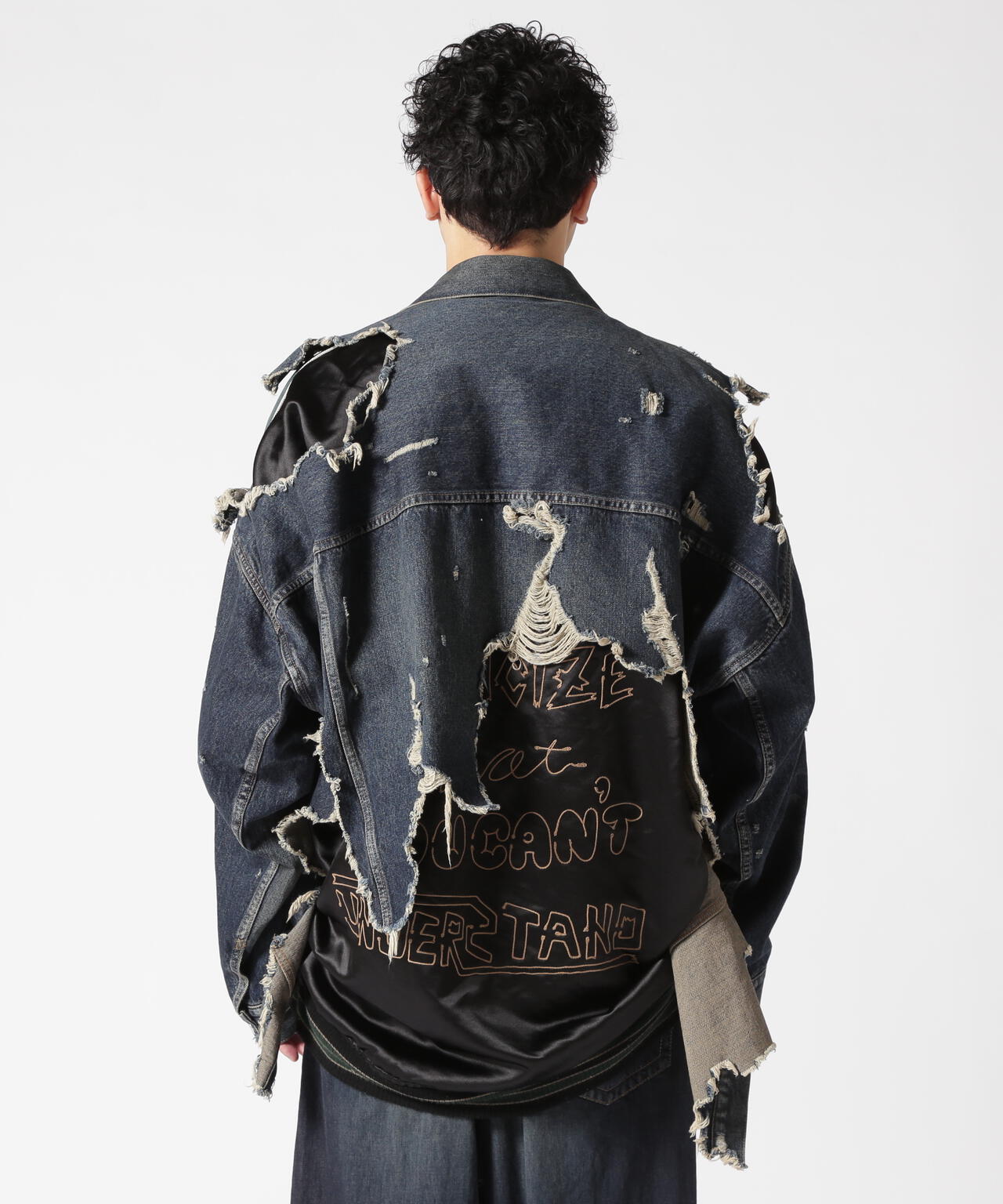 Maison MIHARAYASUHIRO/メゾン ミハラヤスヒロ/Stadium Jacket Layered Denim Jacket