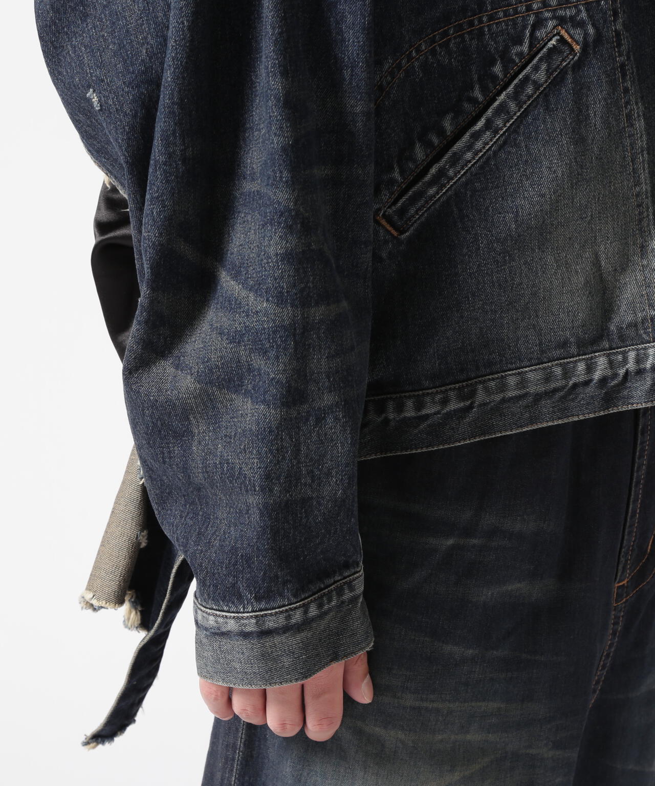 Maison MIHARAYASUHIRO/メゾン ミハラヤスヒロ/Stadium Jacket Layered Denim Jacket