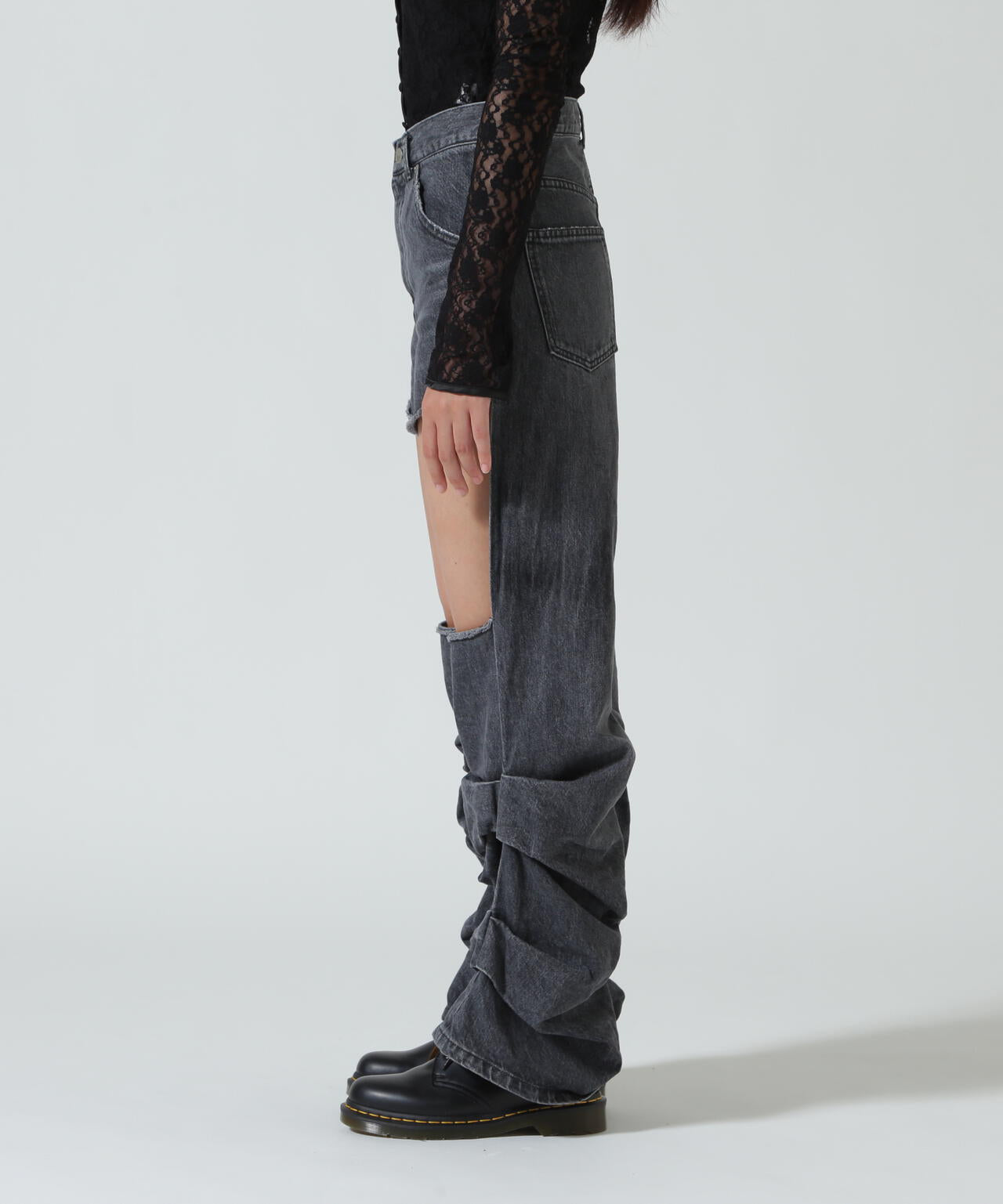 MITSUKI/ミツキ/DENIM CUT-OUT PANTS