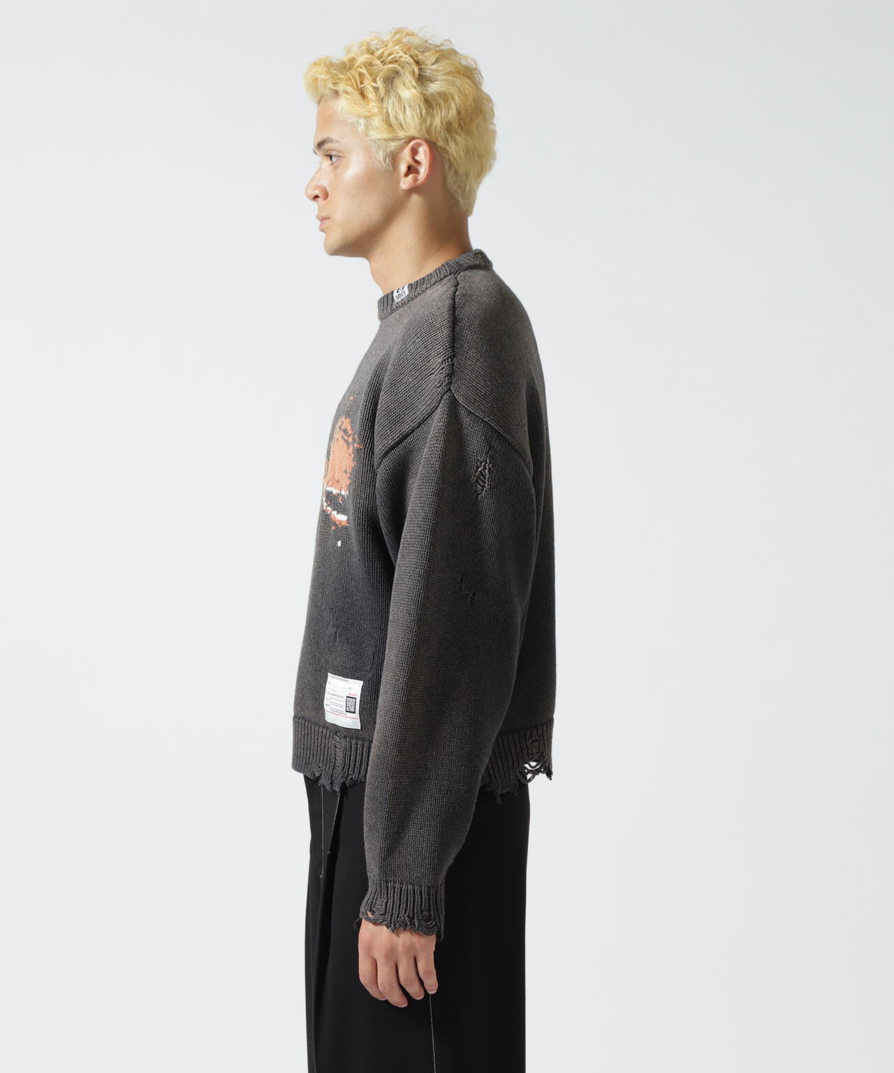 Maison MIHARAYASUHIRO/メゾン ミハラヤスヒロ/WHALE JACQUARD KNIT PULLOVER
