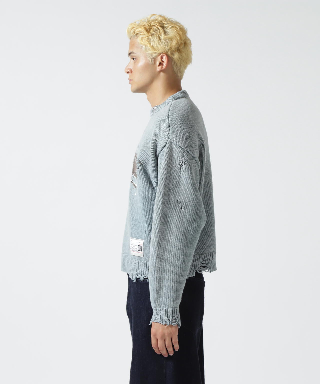 Maison MIHARAYASUHIRO/メゾン ミハラヤスヒロ/WHALE JACQUARD KNIT PULLOVER
