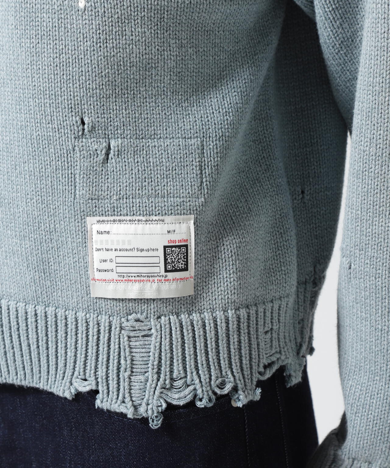 Maison MIHARAYASUHIRO/メゾン ミハラヤスヒロ/WHALE JACQUARD KNIT PULLOVER