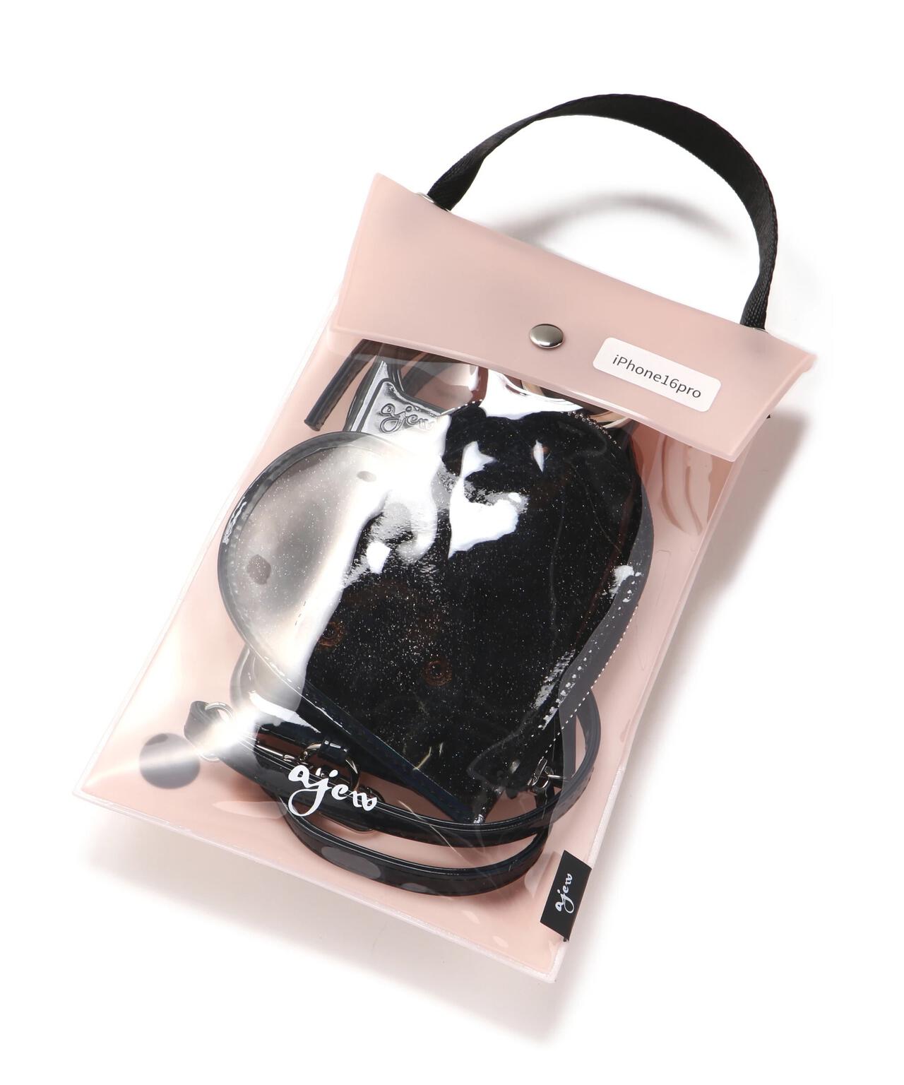 ajew/エジュー/PVC HEART PLANET POCKET CASE/i Phone16_16Pro