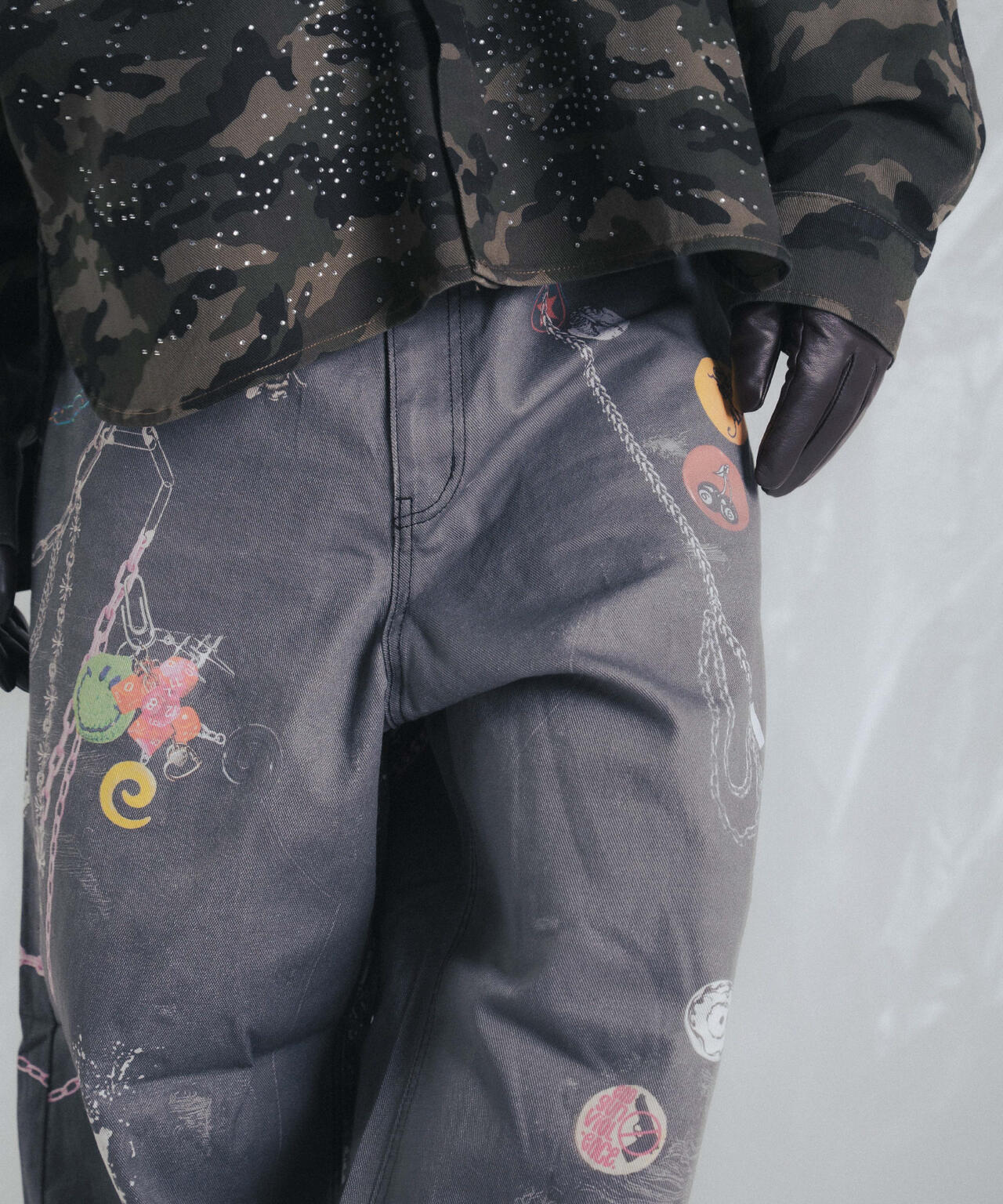 FR(13)NDS/フレンズ/TROMPEL'OEIL DENIM PANTS