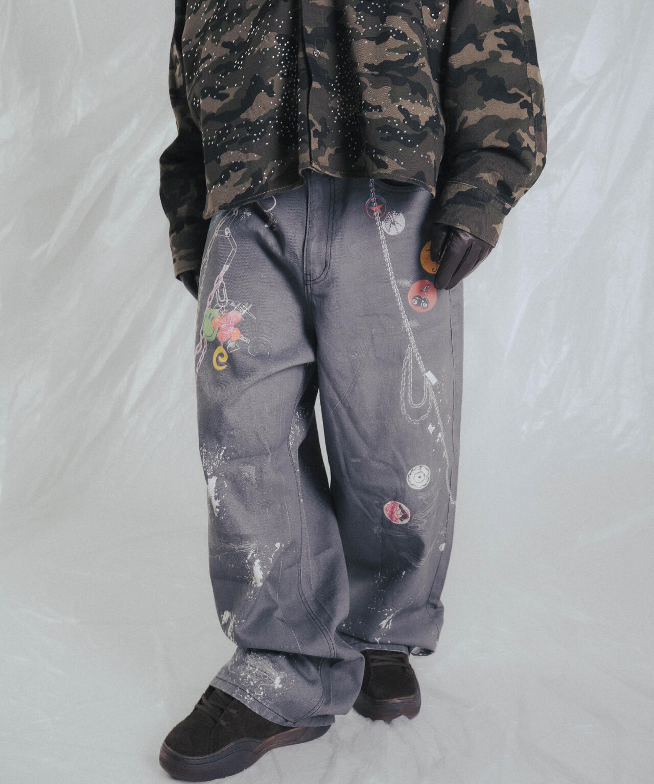 FR(13)NDS/フレンズ/TROMPEL'OEIL DENIM PANTS