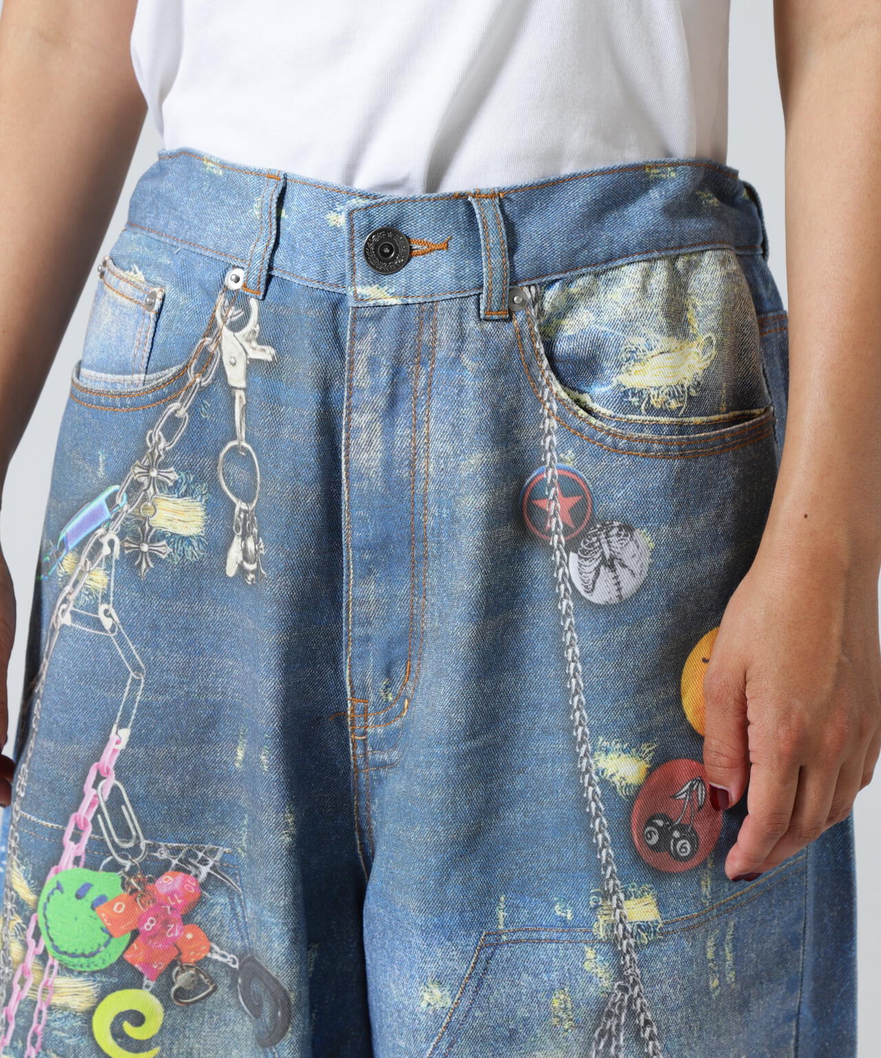 FR(13)NDS/フレンズ/TROMPEL'OEIL DENIM PANTS