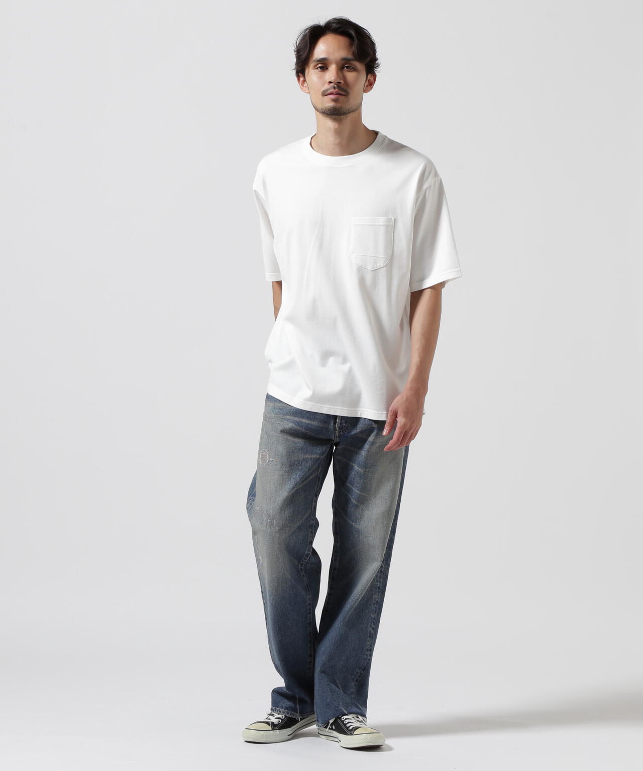 DENHAM/デンハム/MIJ BASIC 7 POCKET SS TEE