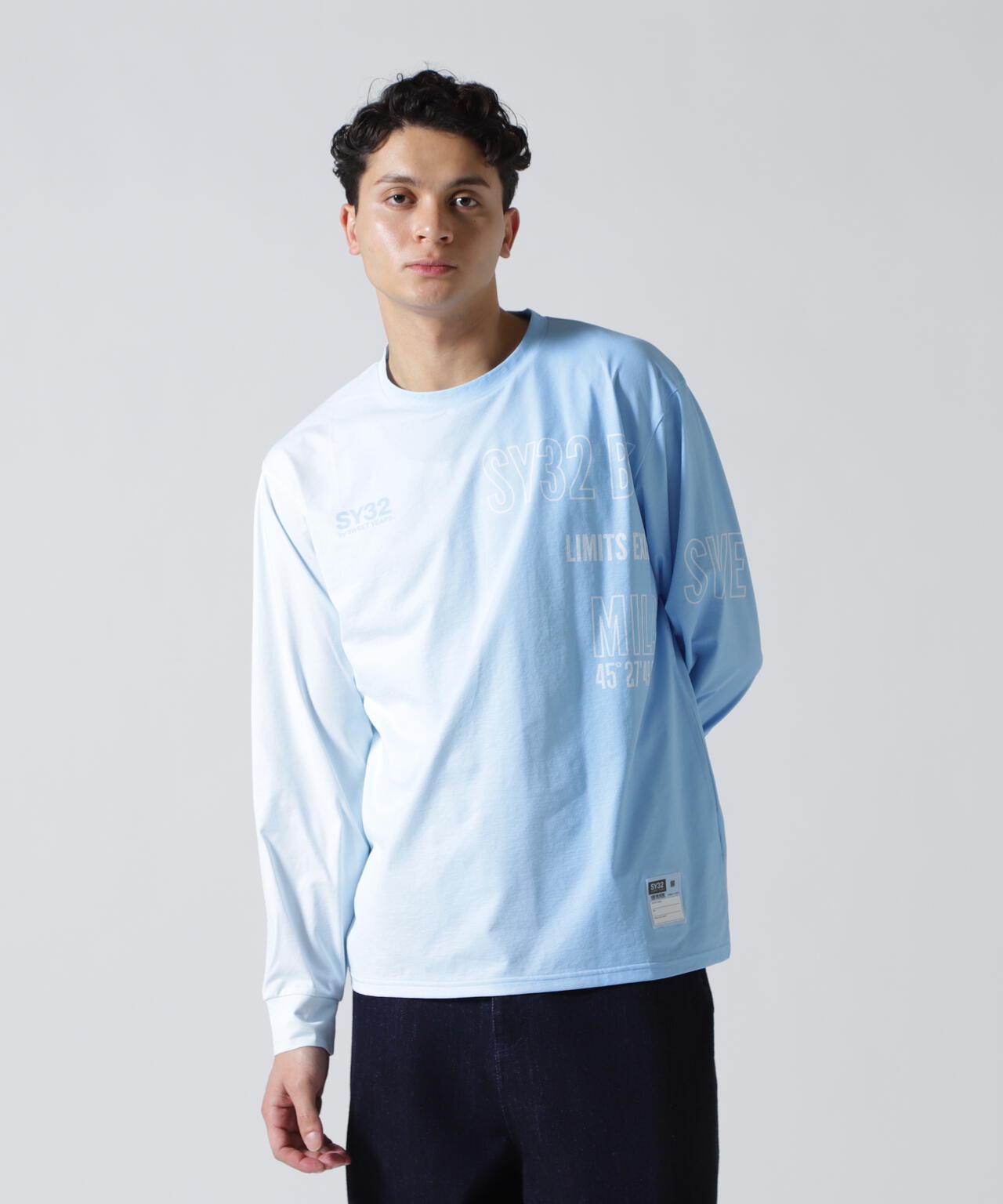 SY32 by SWEET YEARS/エスワイサーティトゥ バイ スィートイヤーズ/GRADATION LOGO L/S TEE