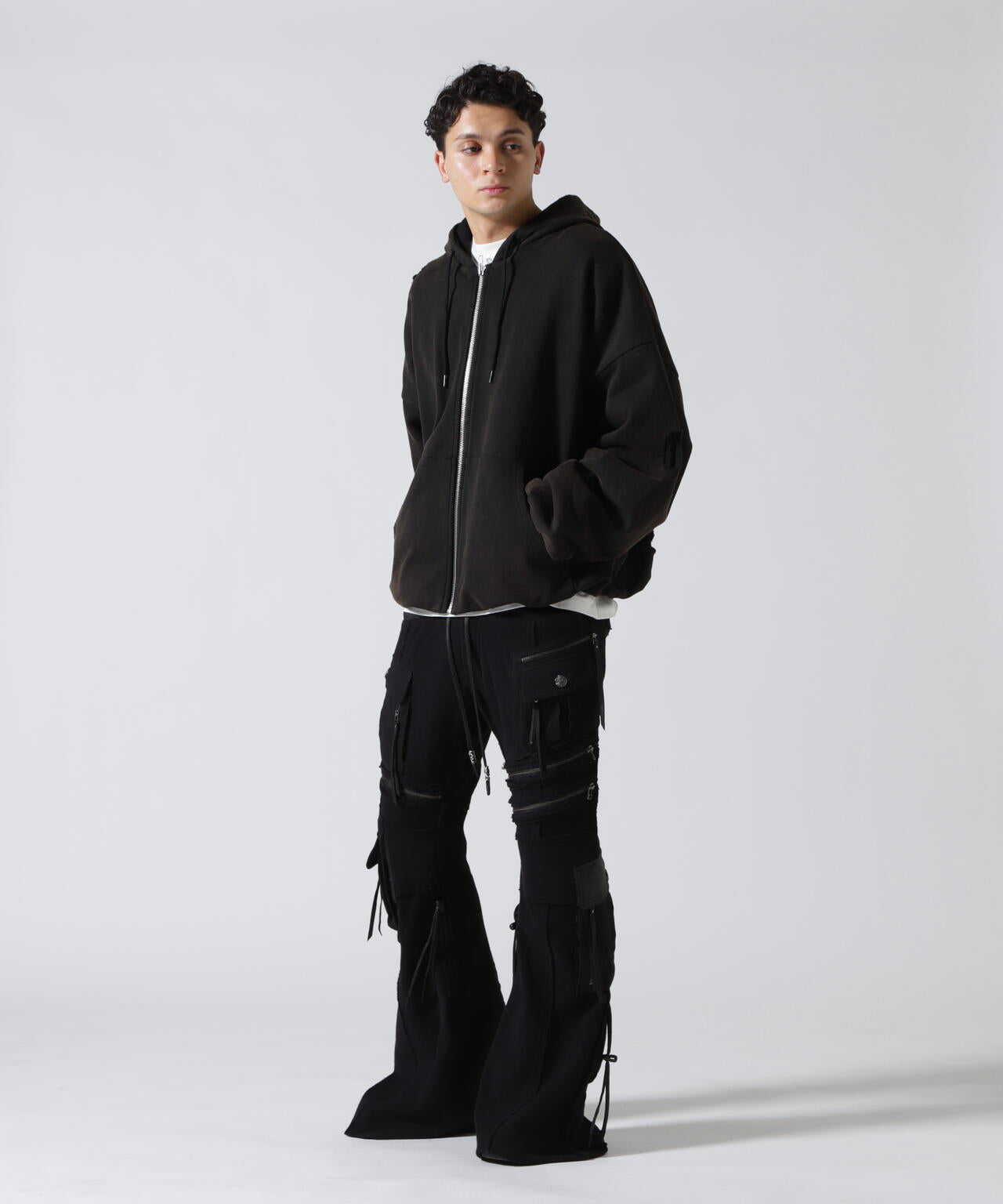 GEN_DAI/ゲンダイ/DAMAGE ZIP HOODIE