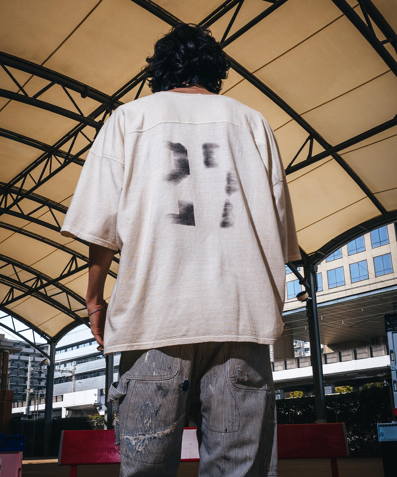 SAINT MICHAEL/セントマイケル/SS T-SHIRT/FOOTBALL/WHITE