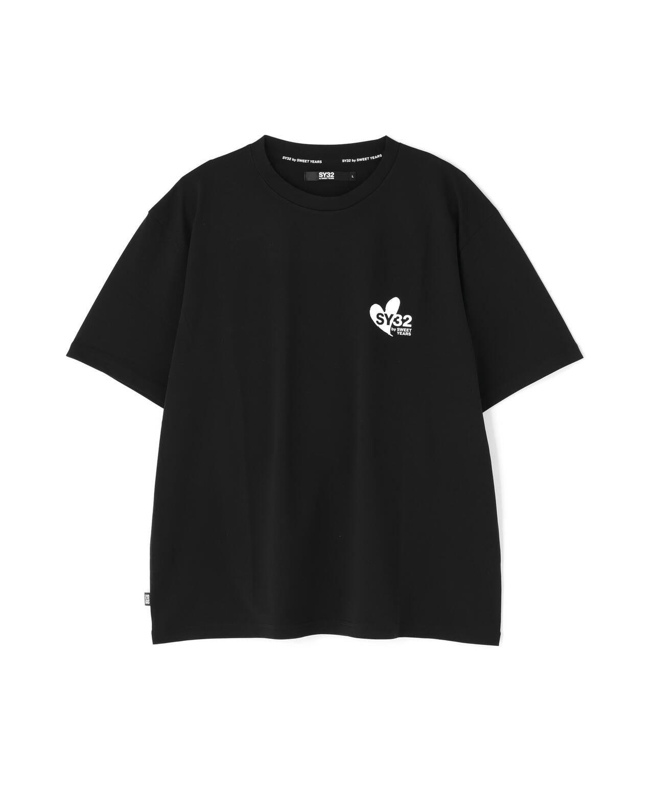 SY32 by SWEET YEARS/HEART MIX LOGO TEE