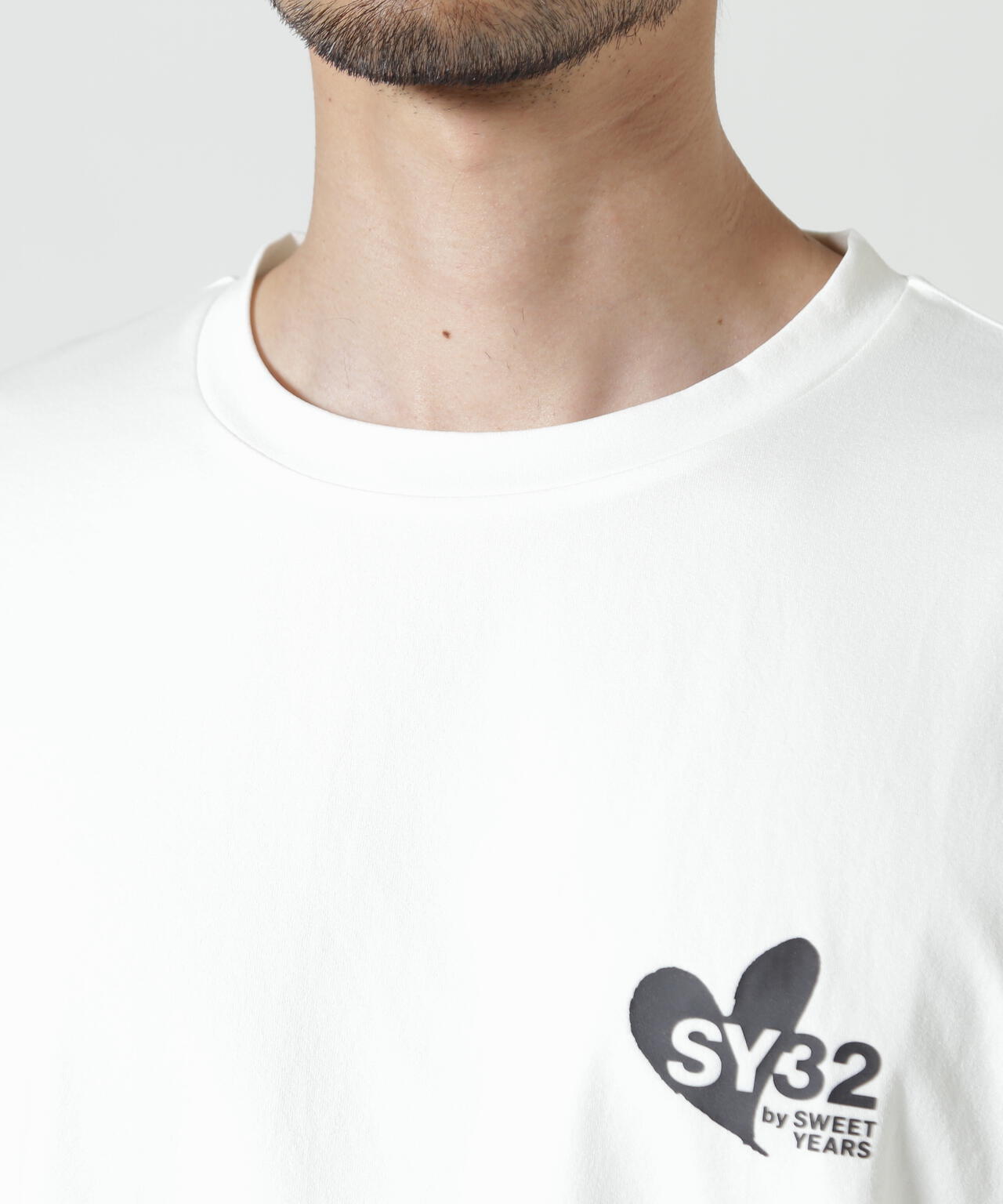 SY32 by SWEET YEARS/HEART MIX LOGO TEE