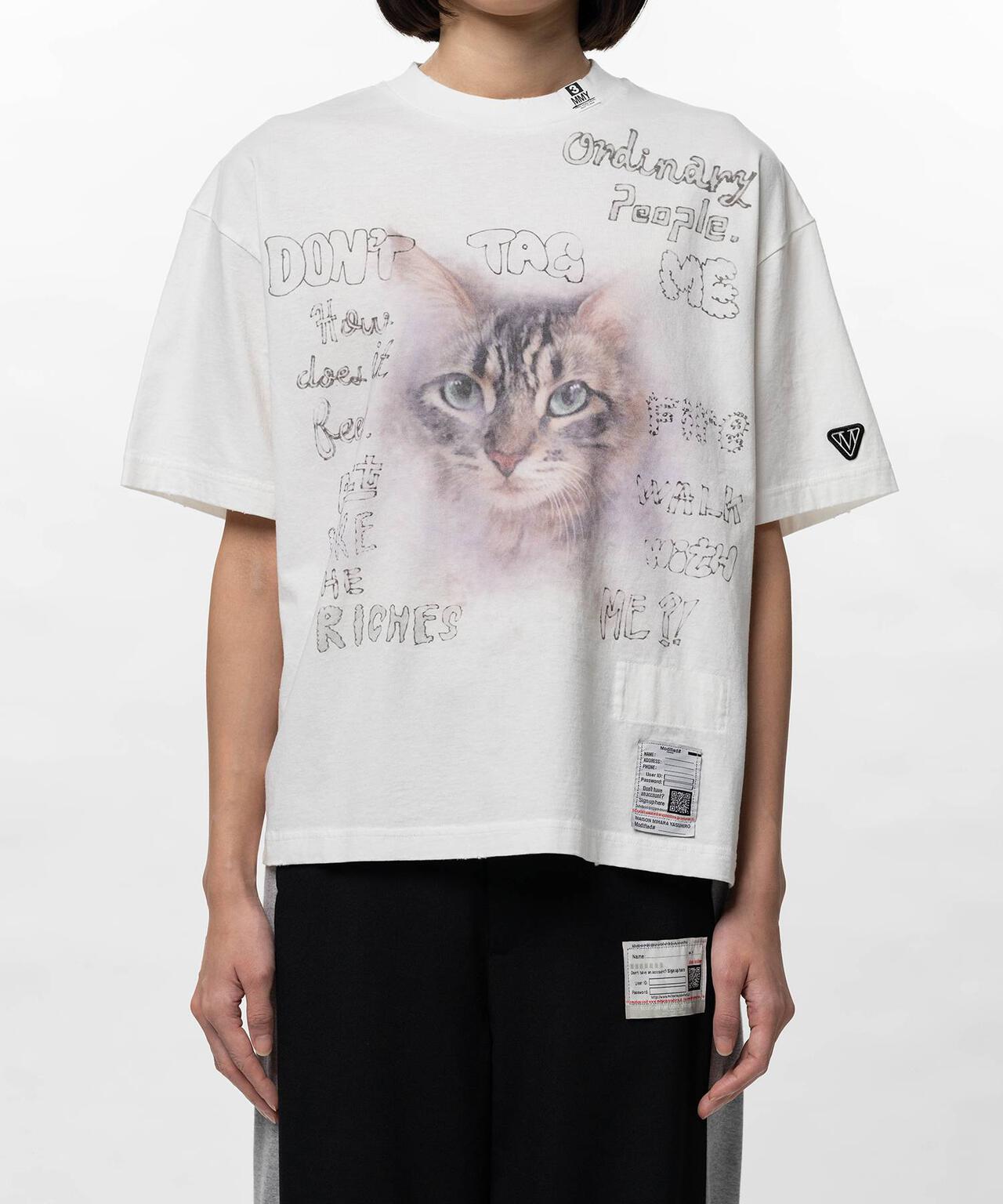 Maison MIHARAYASUHIRO/メゾン ミハラヤスヒロ/CAT PRINTED TEE