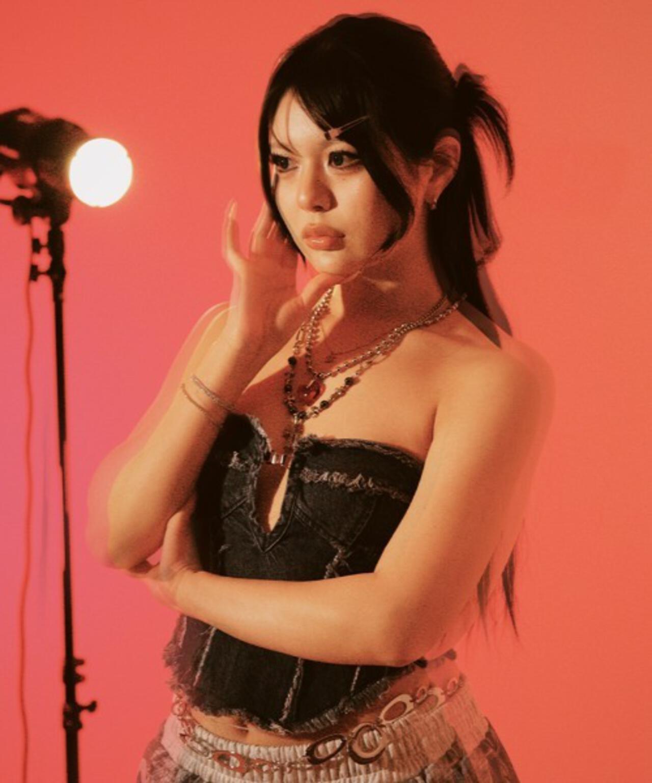 MITSUKI/ミツキ/DENIM BISTIER TOP