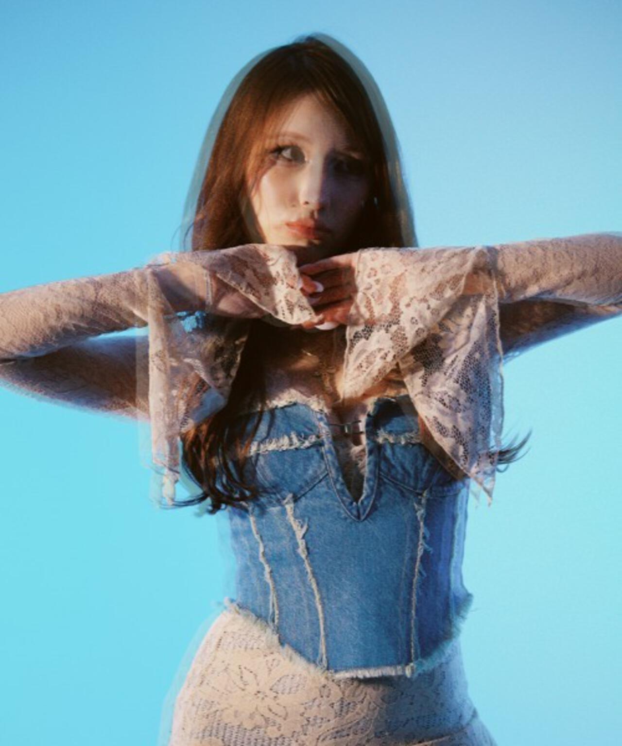 MITSUKI/ミツキ/DENIM BISTIER TOP