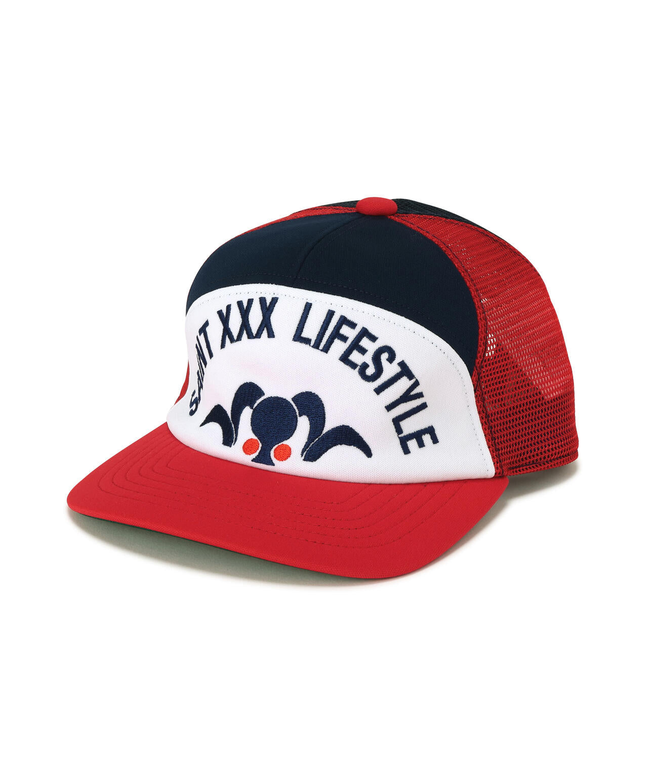 SAINT MICHAEL/セントマイケル/MESH CAP/LIFE STYLE/NAVY+RED