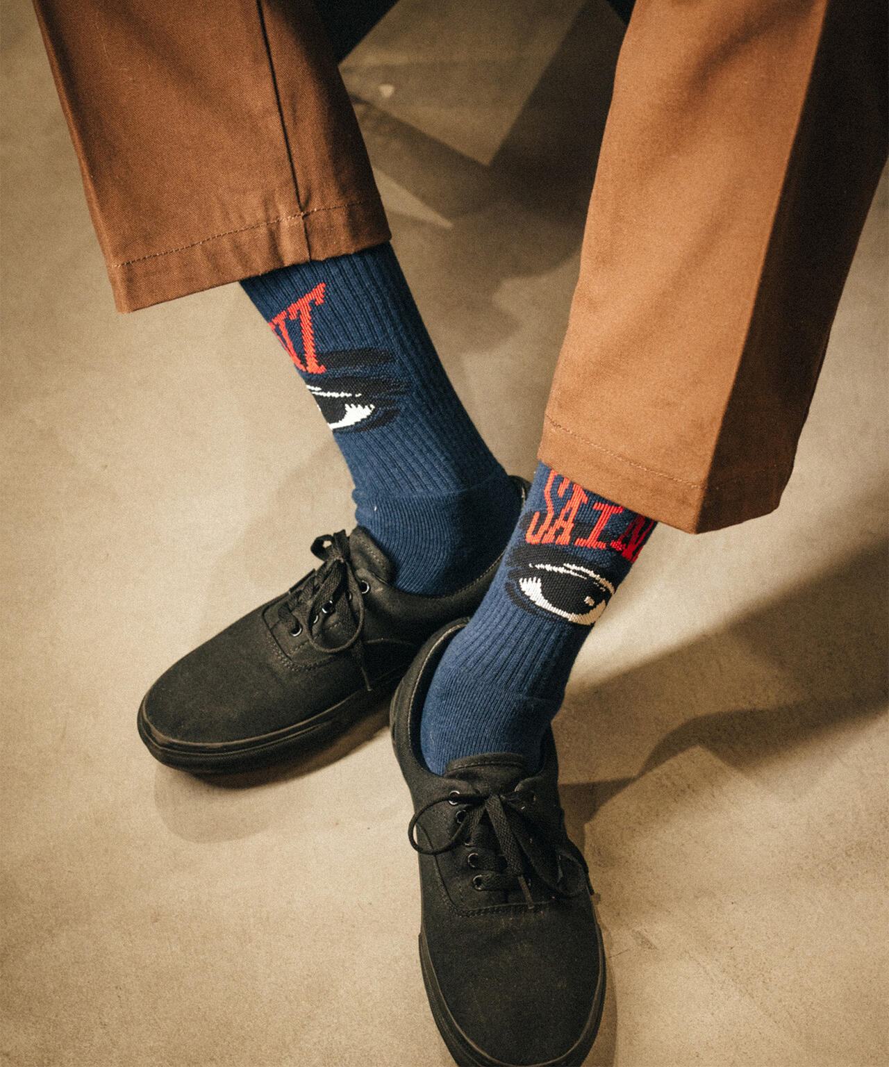 SAINT MICHAEL/セントマイケル/SOCKS/EYE/NAVY