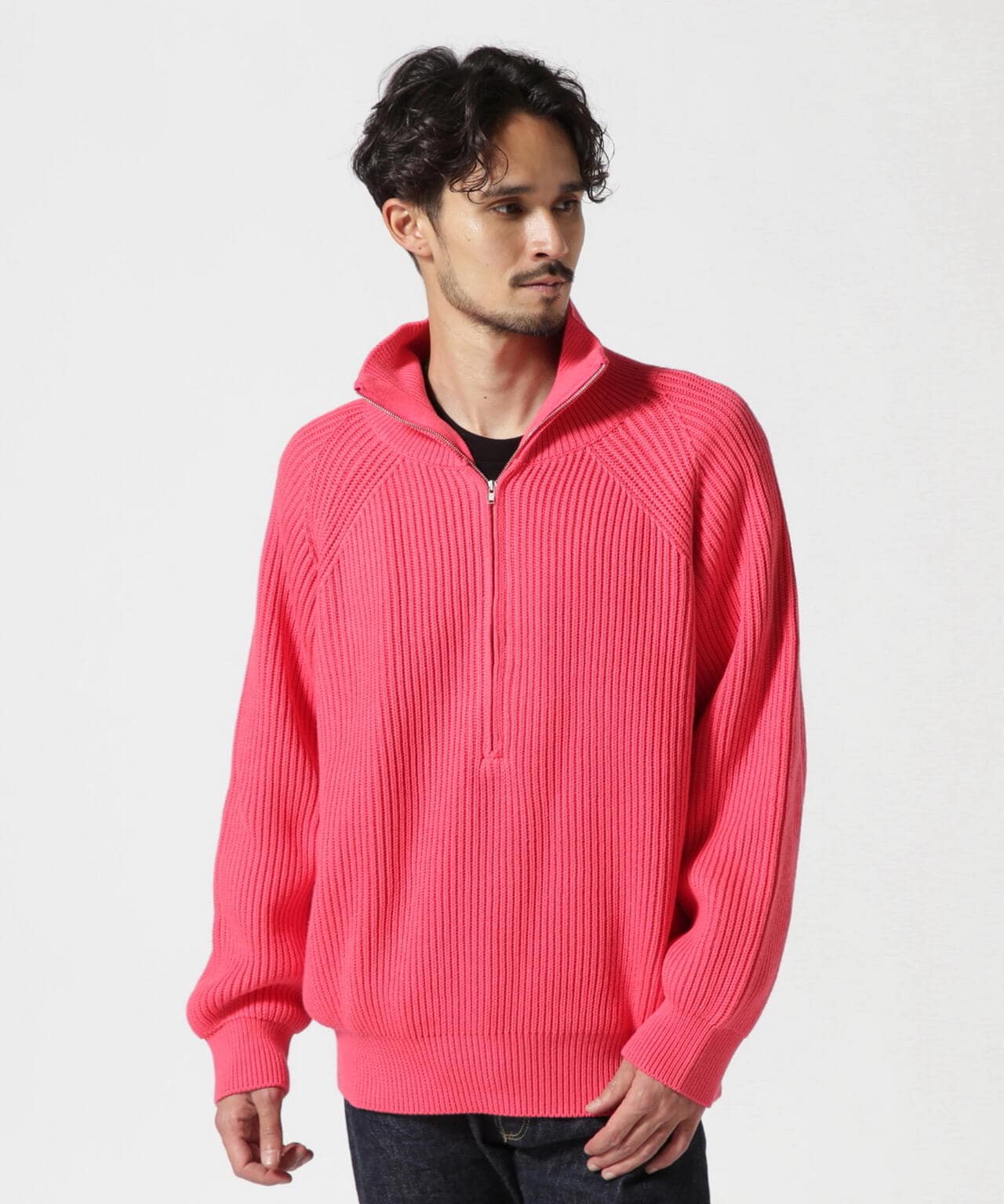 Toironier/トワロニエ/Half Zip Knit